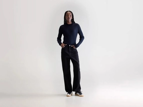 Denim N. 61 wide jeans (252 / W / BLACK RINSE) Work Meeting Trendy Modern Minimalist Easy Match