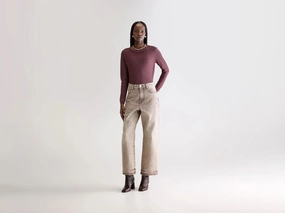 Spring Mood Bold Look Party Look Luxury Denim N. 61 wide jeans (252 / W / BROWN SNOW)