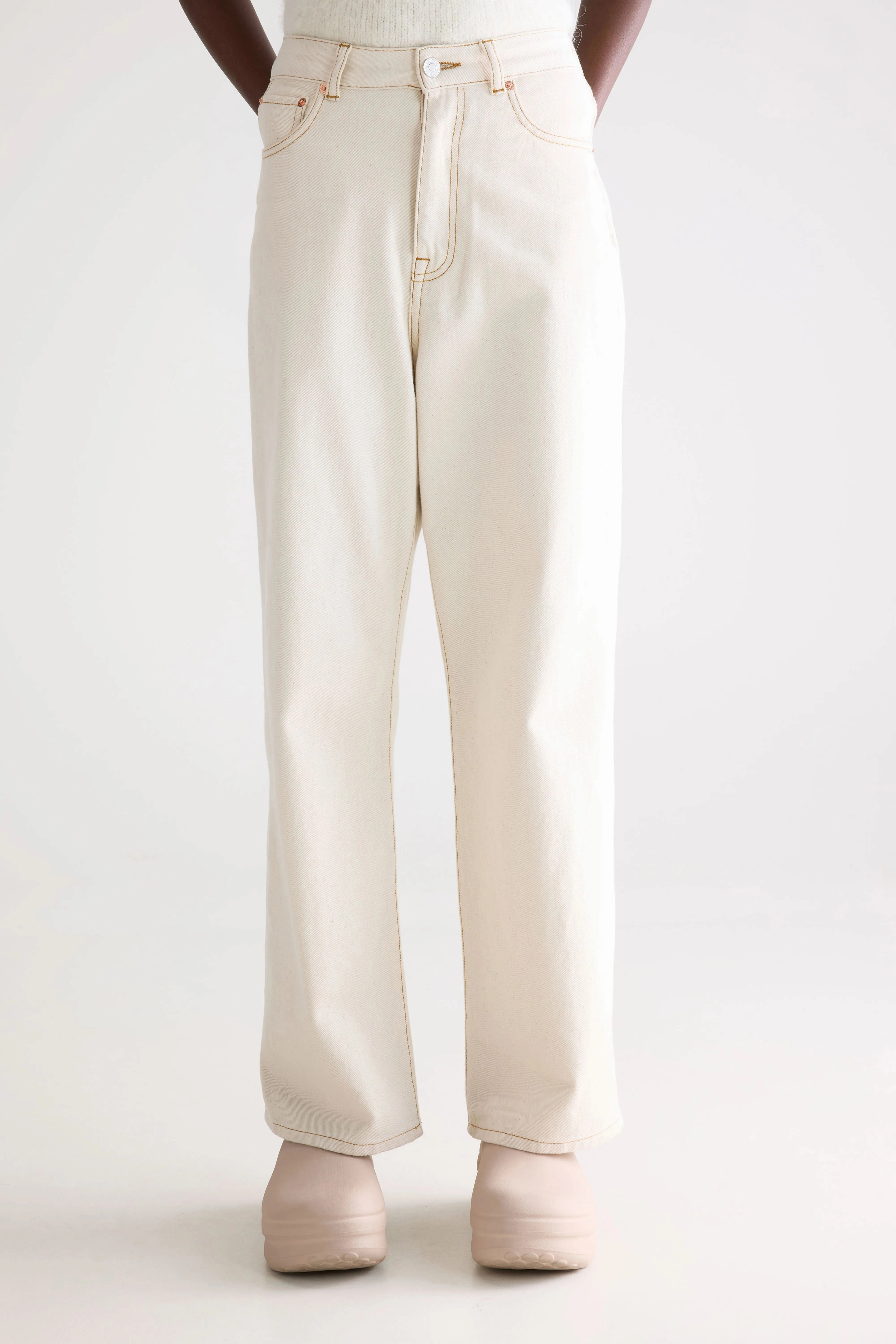 Denim N. 61 wide jeans (252 / W / NATURAL) Solid Choice