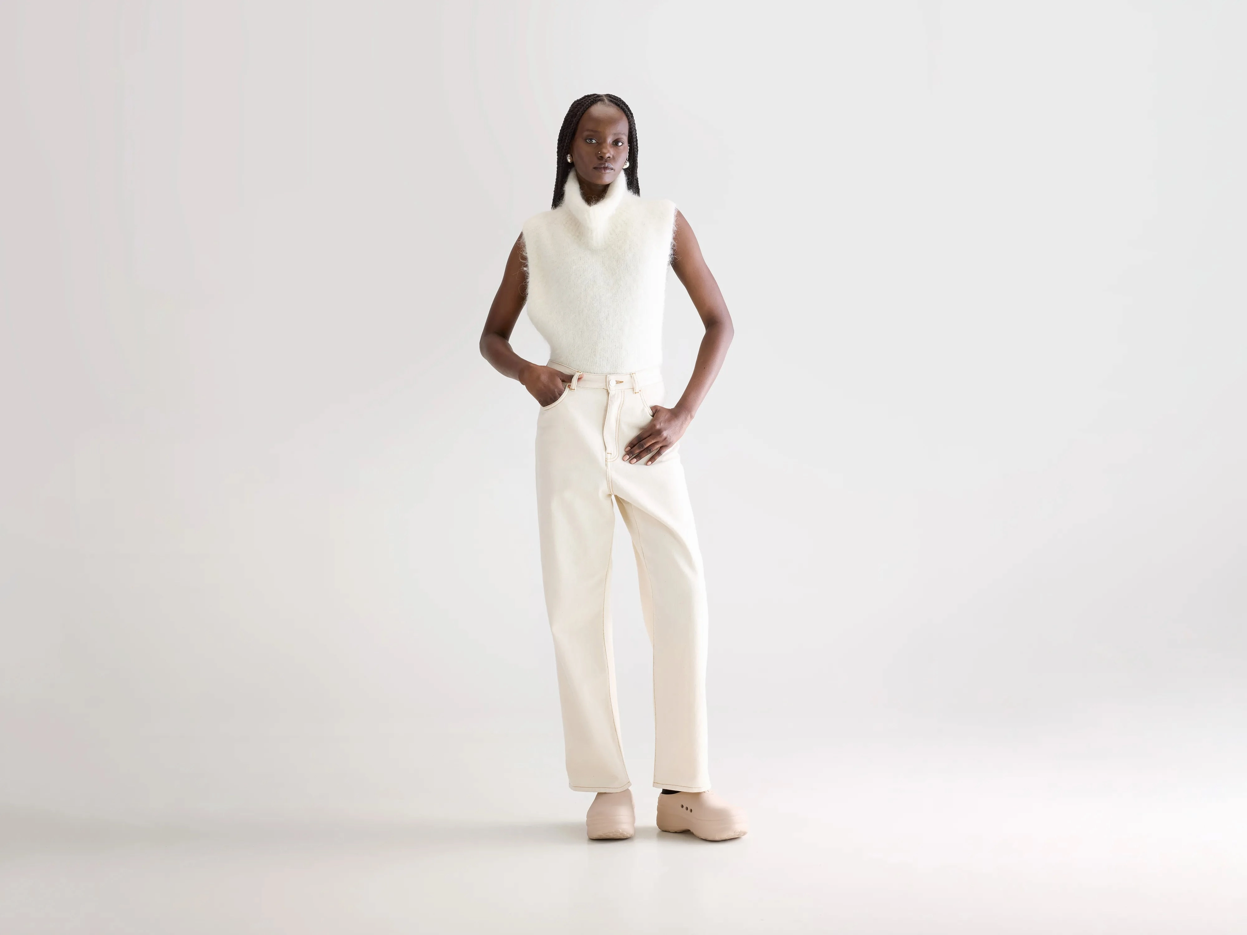 Sustainable Beach Day Loose Outdoor Adventure Work Meeting Denim N. 61 wide jeans (252 / W / NATURAL)