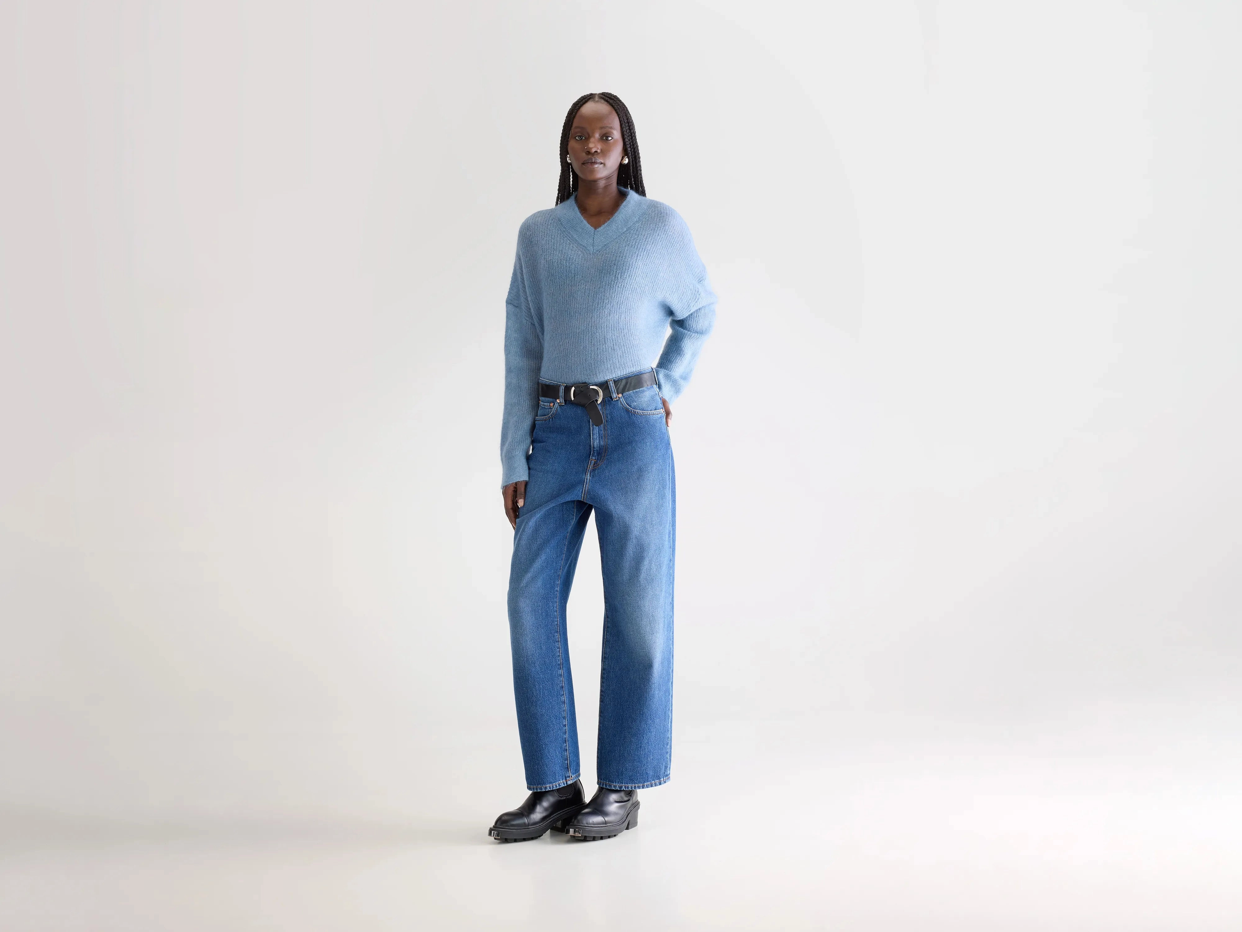 Denim N. 61 wide jeans (252 / W / STONE WASH) Simple Attire