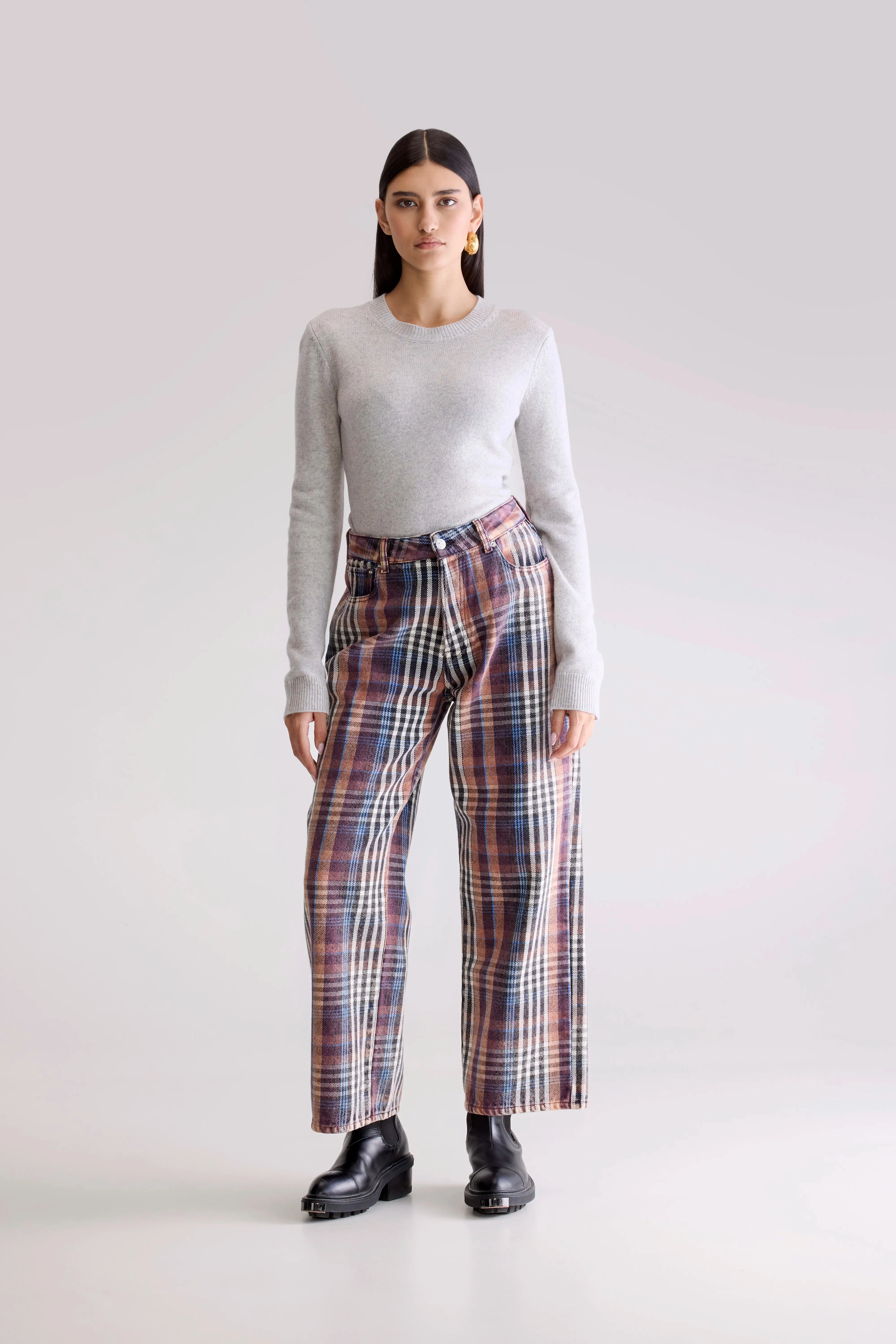 Denim N. 66 wide jeans (252 / W / CHECK A) UltraSoft Lining