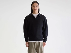 Outdoor Ready Seamless Circular Knit Diloux polo sweater (252 / M / CHARCOAL)