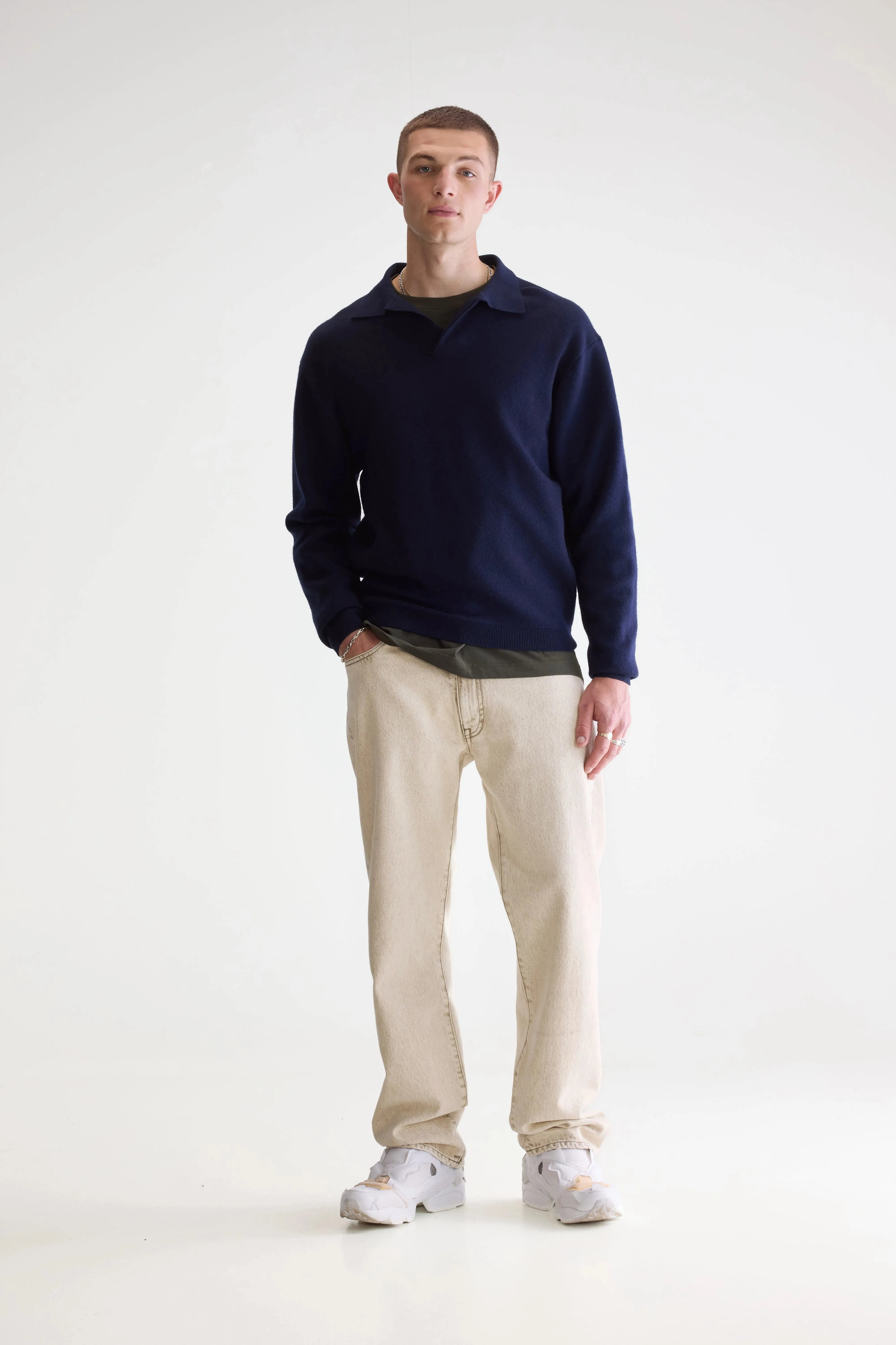 Versatile Comforted Modern Comfort Diloux polo sweater (252 / M / NAVY)