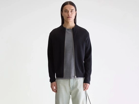 Dilso zip-up sweater (252 / M / CHARCOAL) Autumn favorite