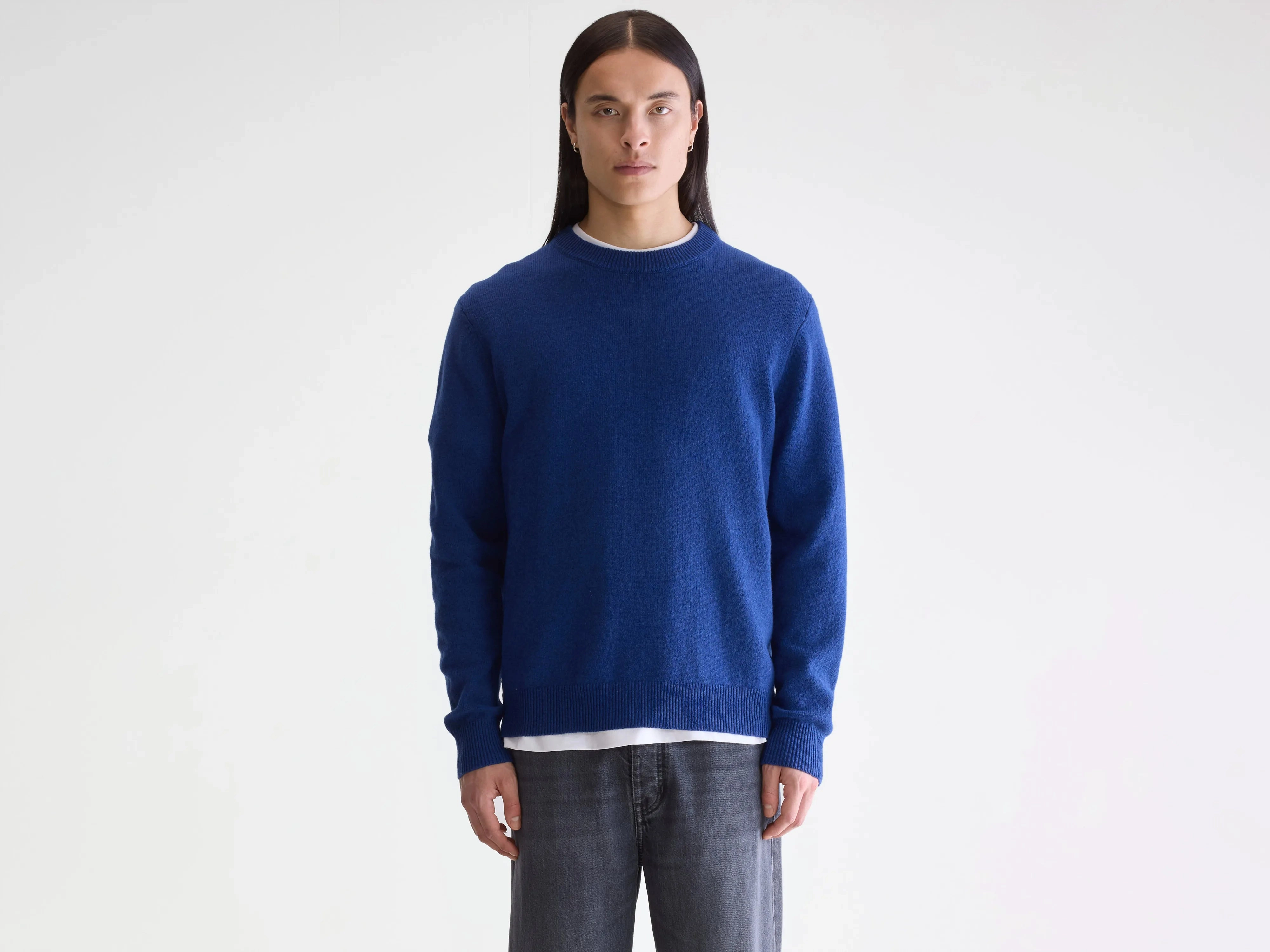 Donoon crewneck sweater (252 / M / MARINE) Unstructured Fit Urban Casual