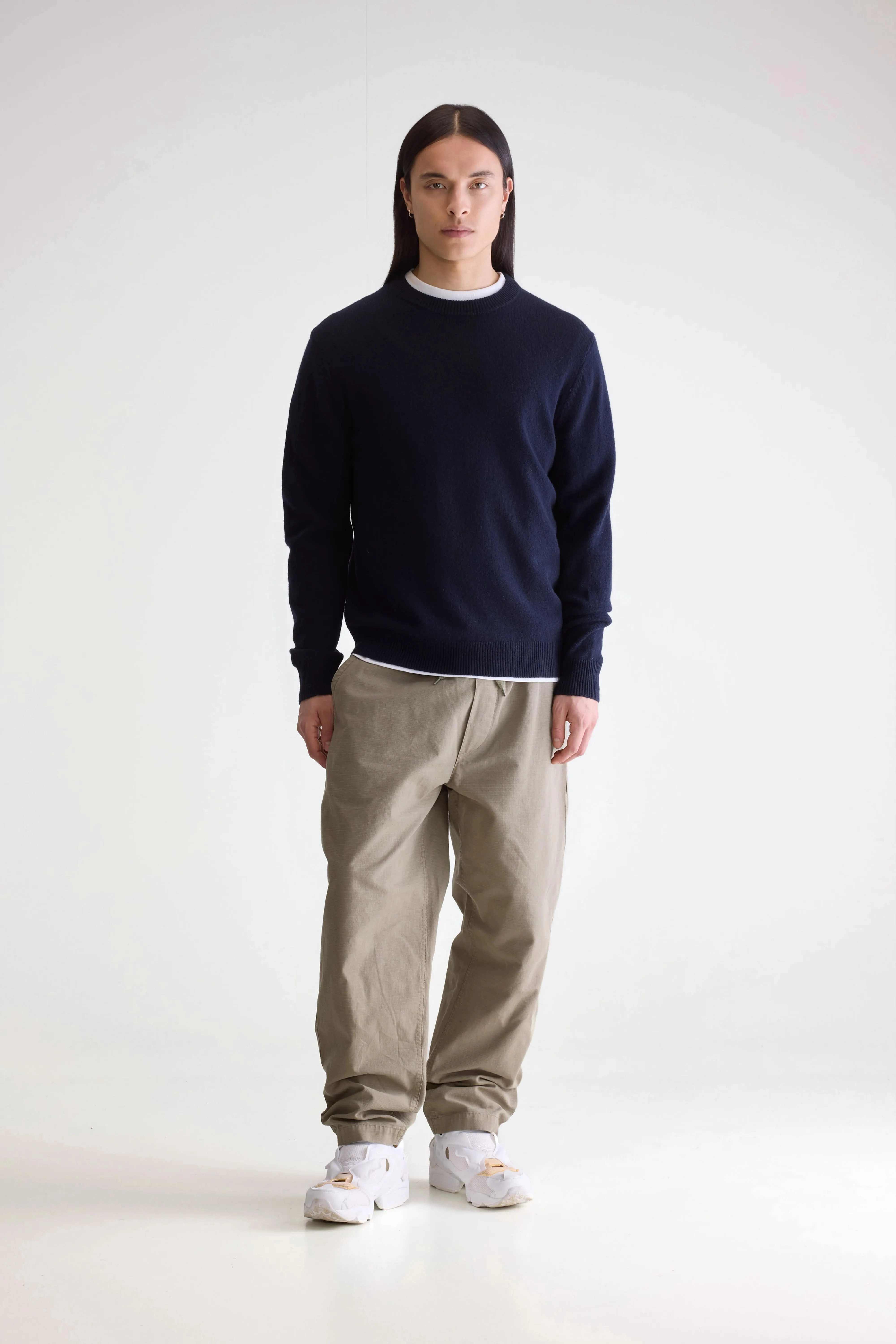 Breezy Day Donoon crewneck sweater (252 / M / NAVY)