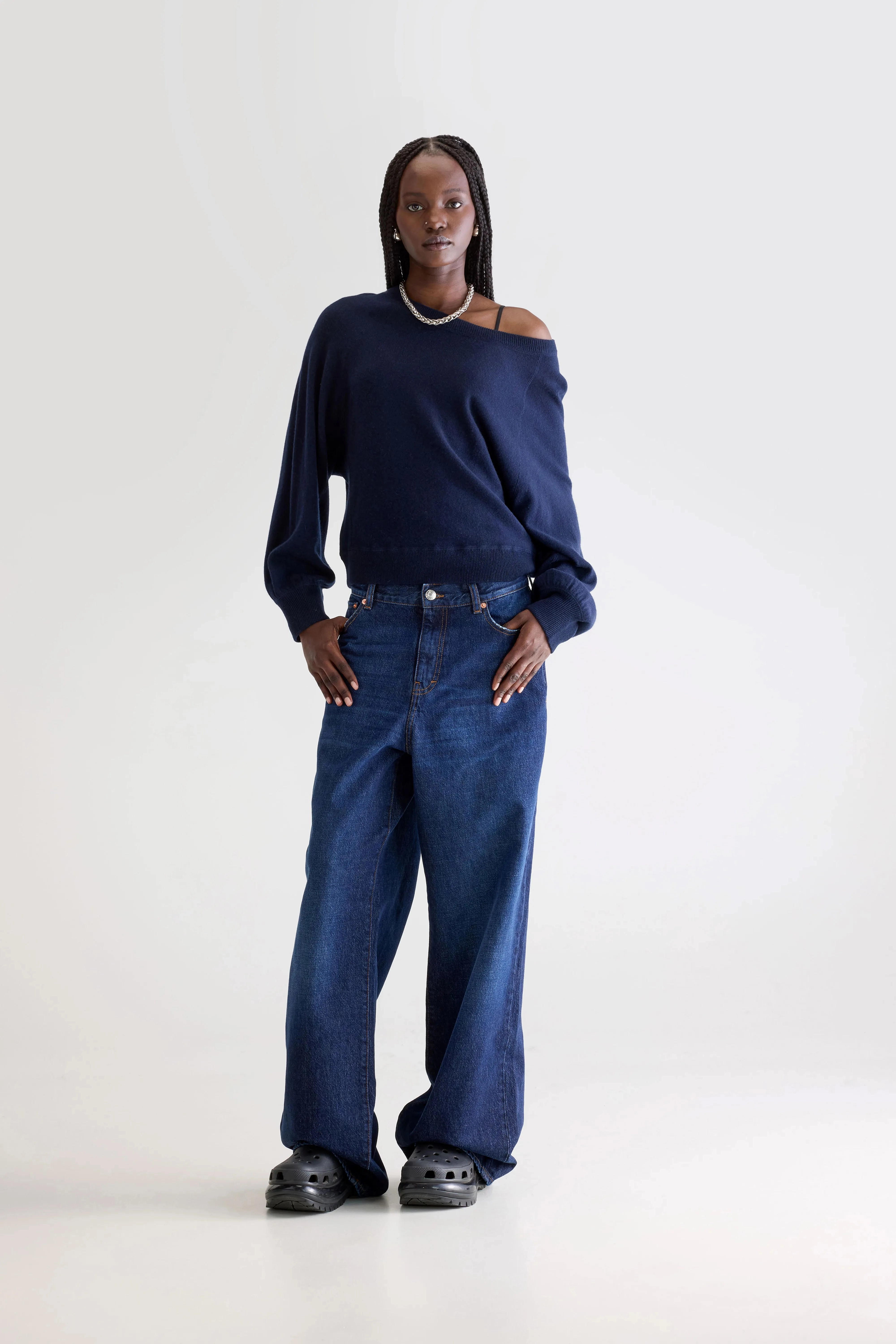 Simple Wear Garment Dyed Spanne crewneck sweater (252 / W / PARKER)