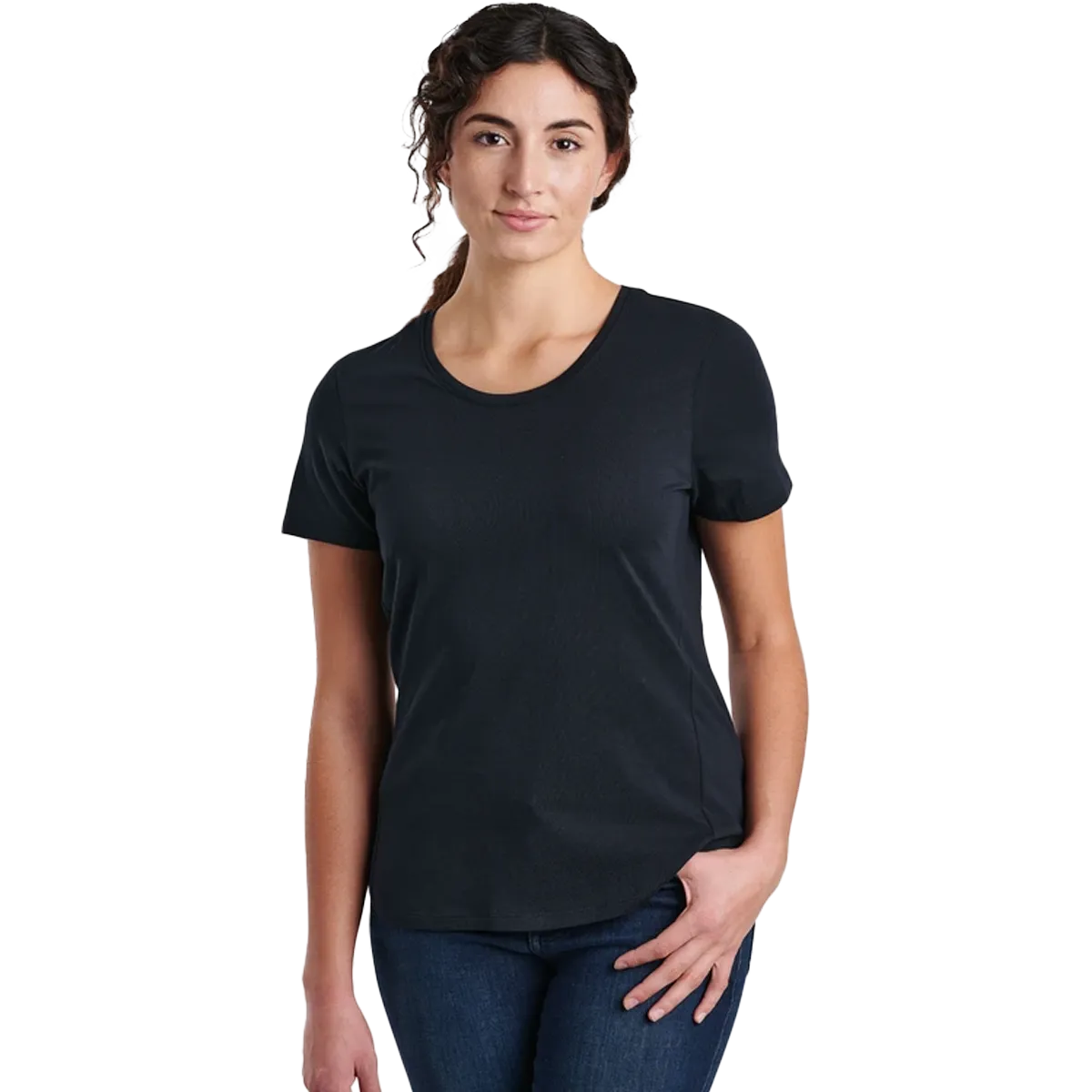 Slim Fit Cut Women's Arabella Scoop Short Sleeve