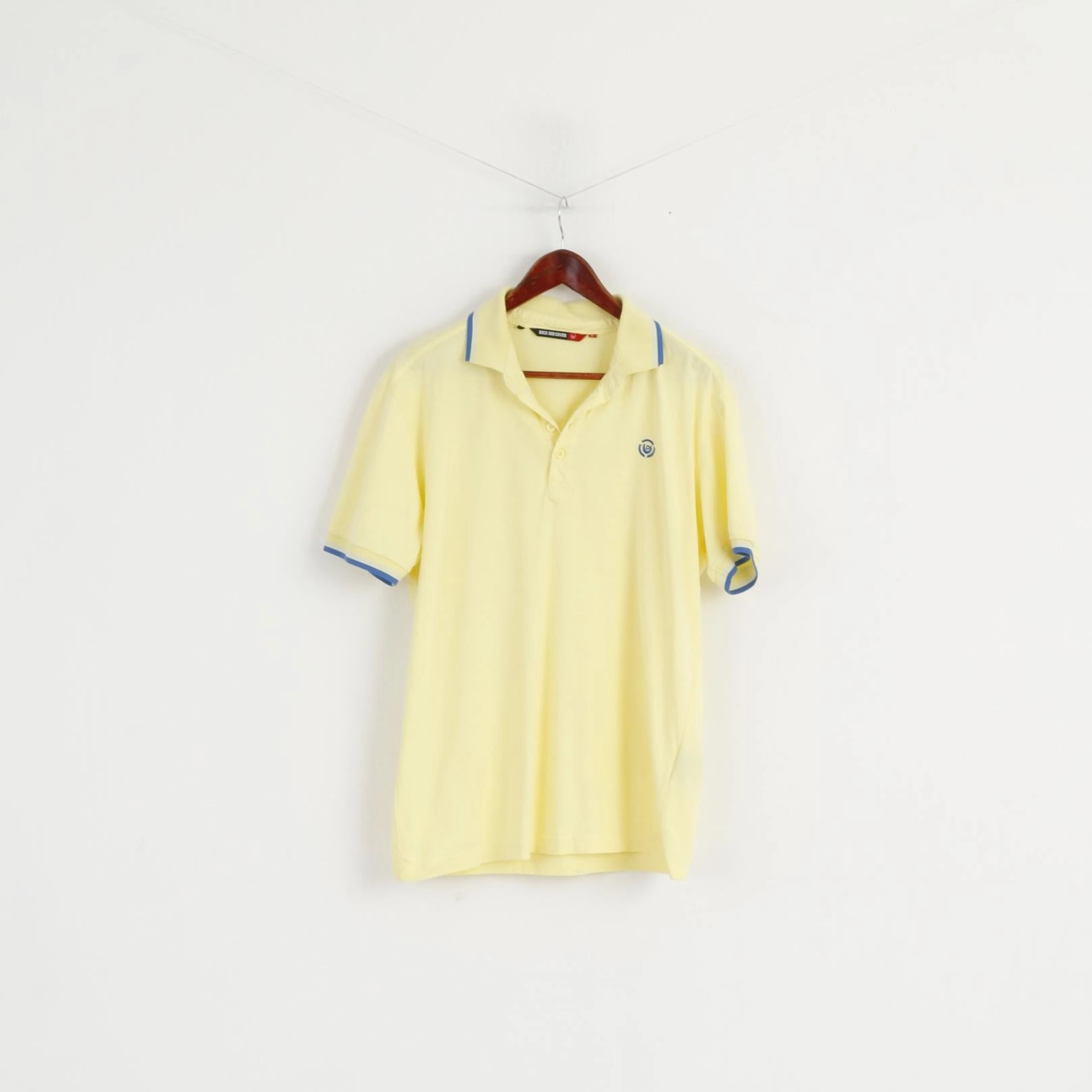 Workout Gear Minimal Fit Duck And Cover Men L Polo Shirt Yellow Cotton vaughan Style Classic Top