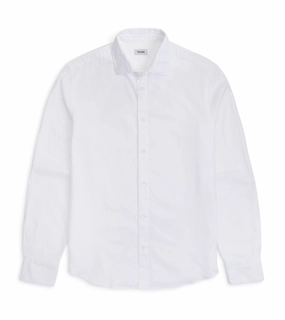 Trunk Austin Cotton Oxford Shirt: White Modern Look