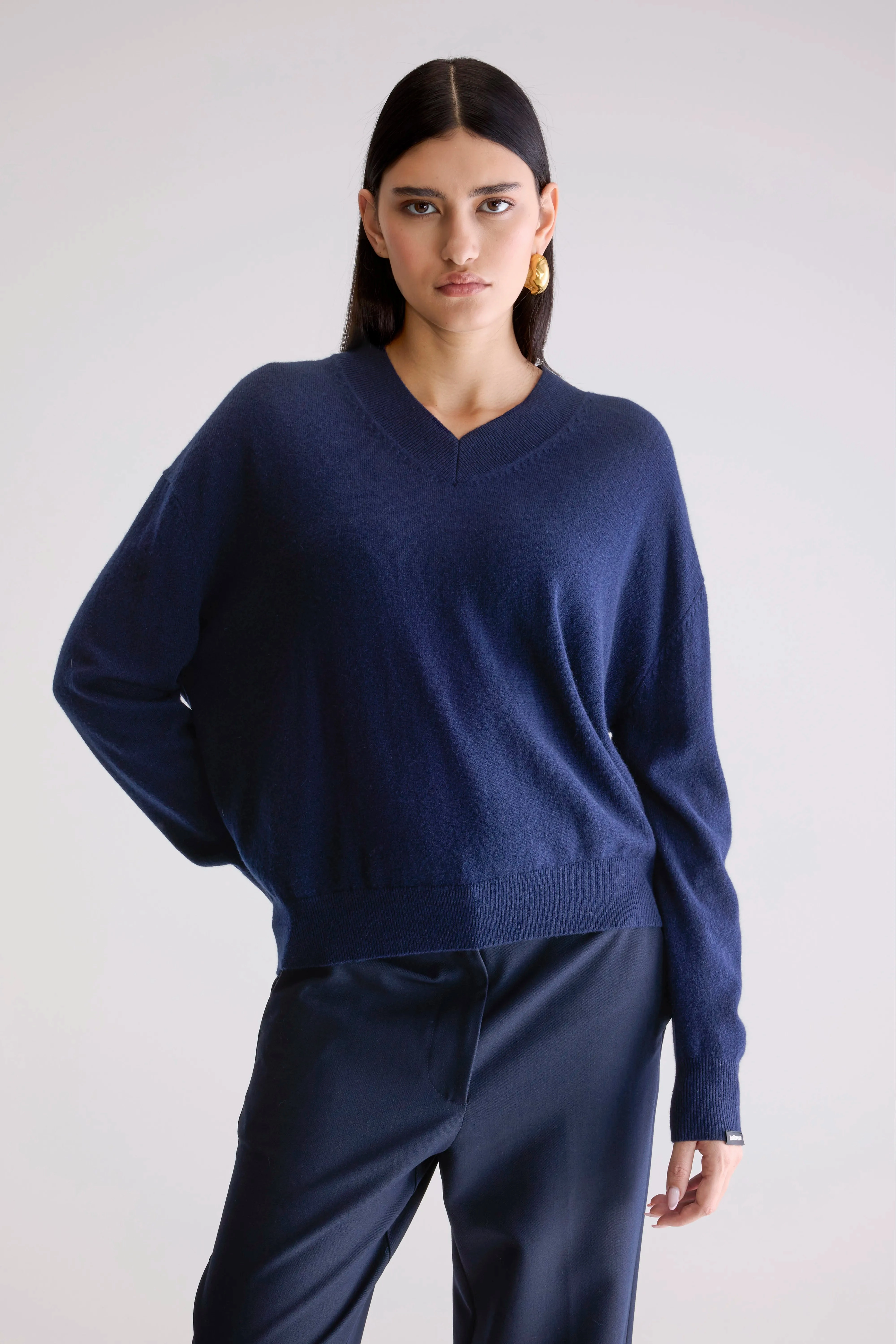 Essential Look Slax cashmere sweater (252 / W / NAVY)