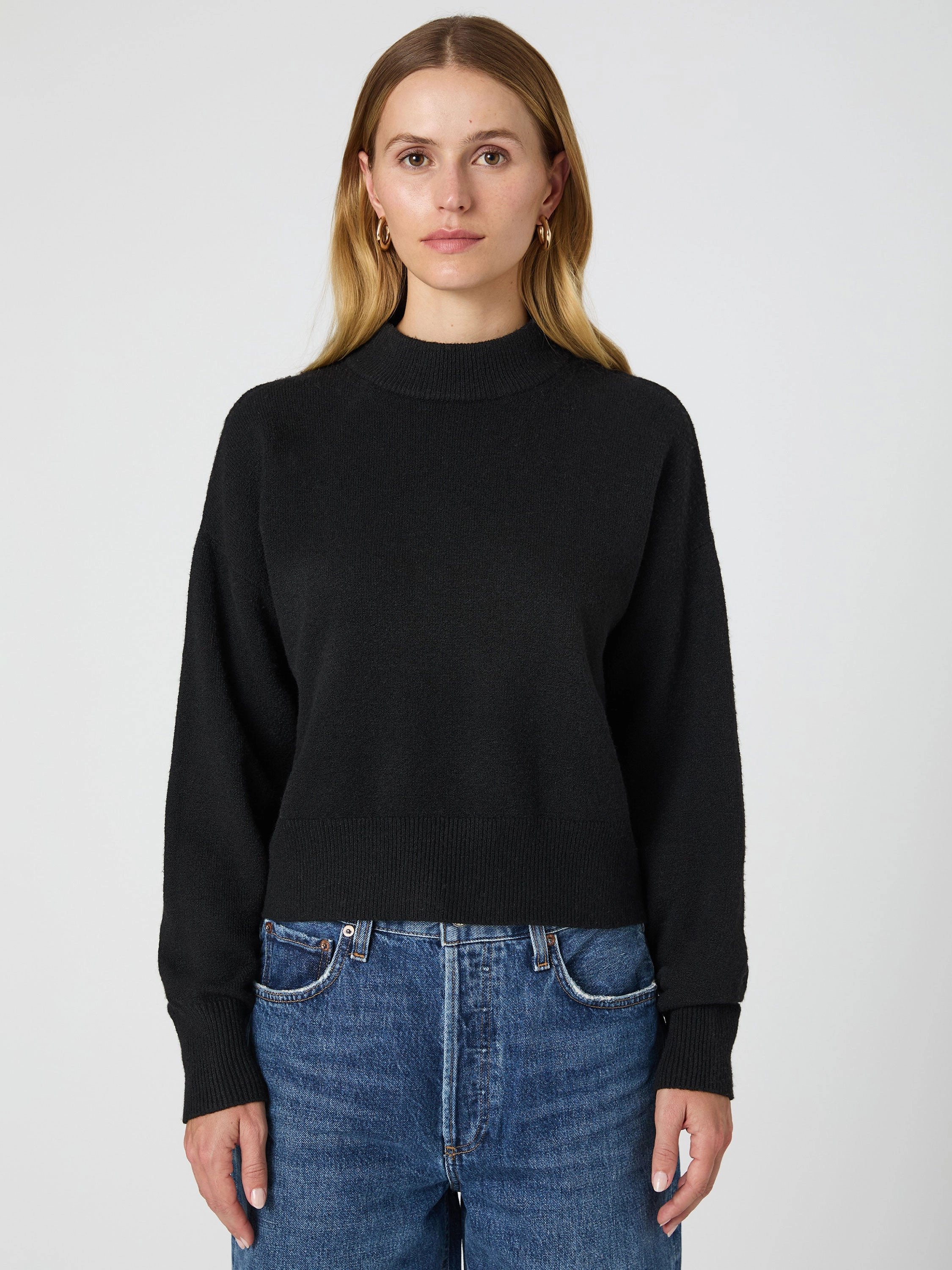 Brushed Inner Lining Work Comfort Vhari Mock Neck Sweater