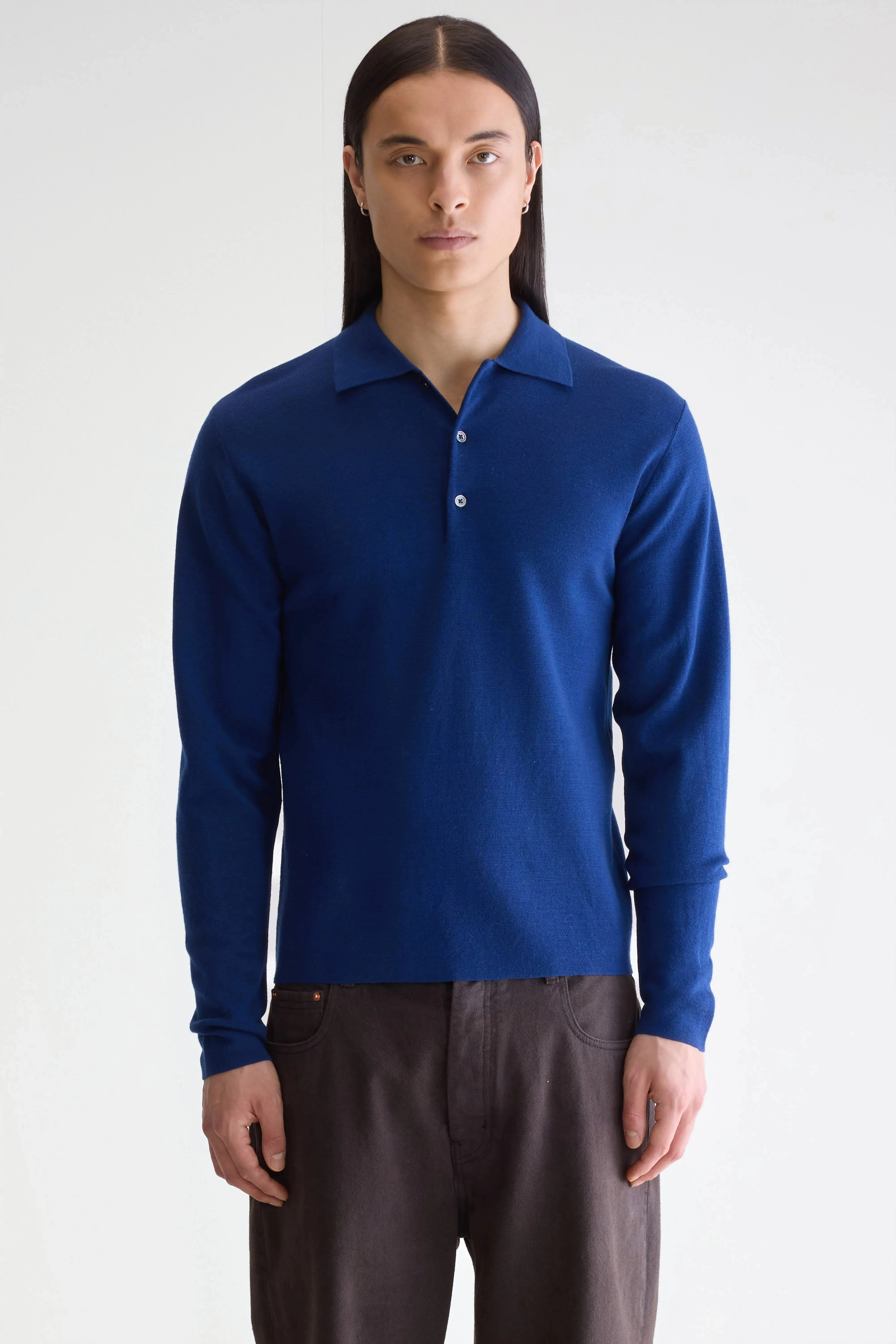 Dynay slim polo sweater (252 / M / WORKER) Gentle Tone