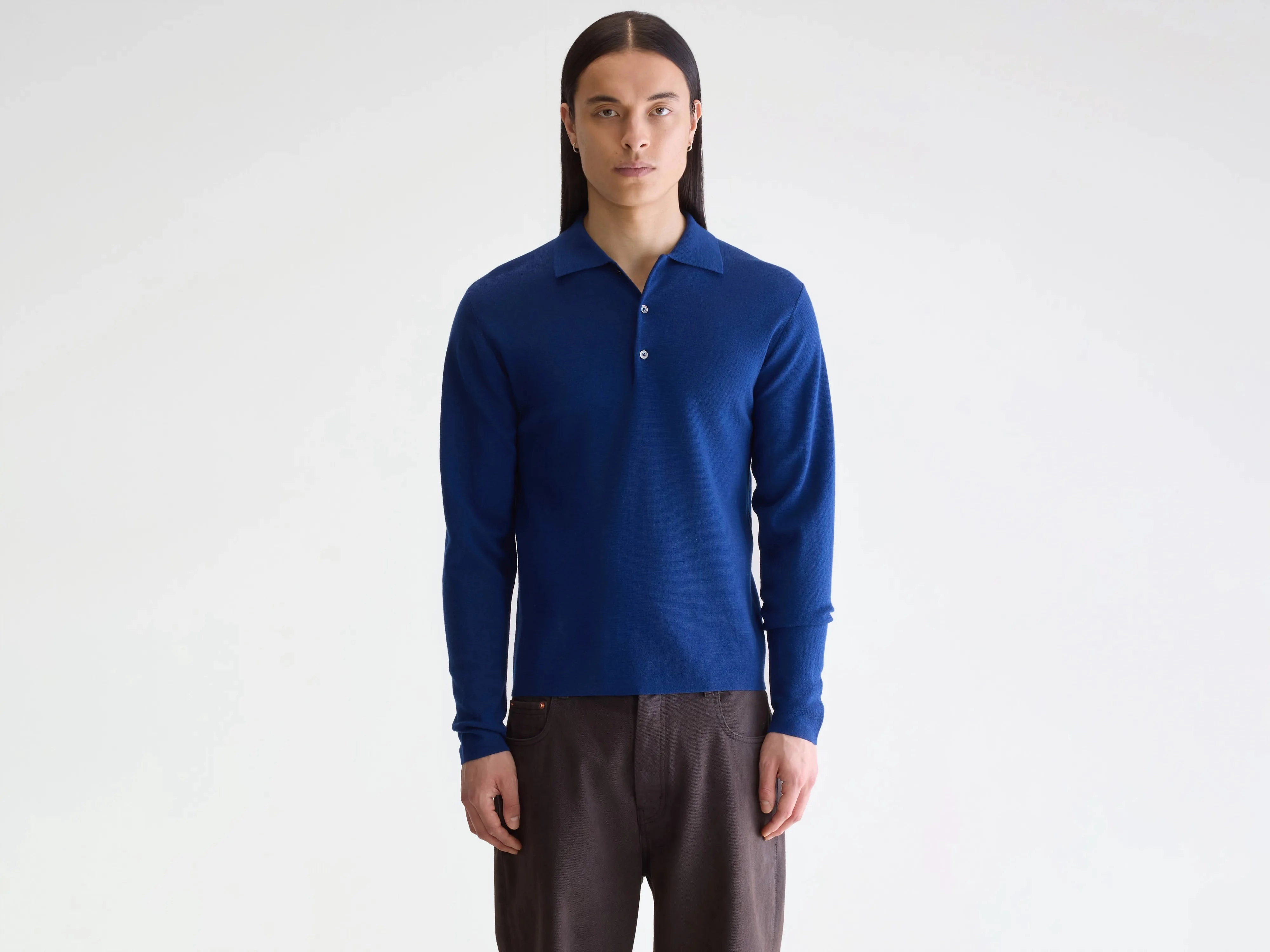 Dynay slim polo sweater (252 / M / WORKER) Simple Warmth