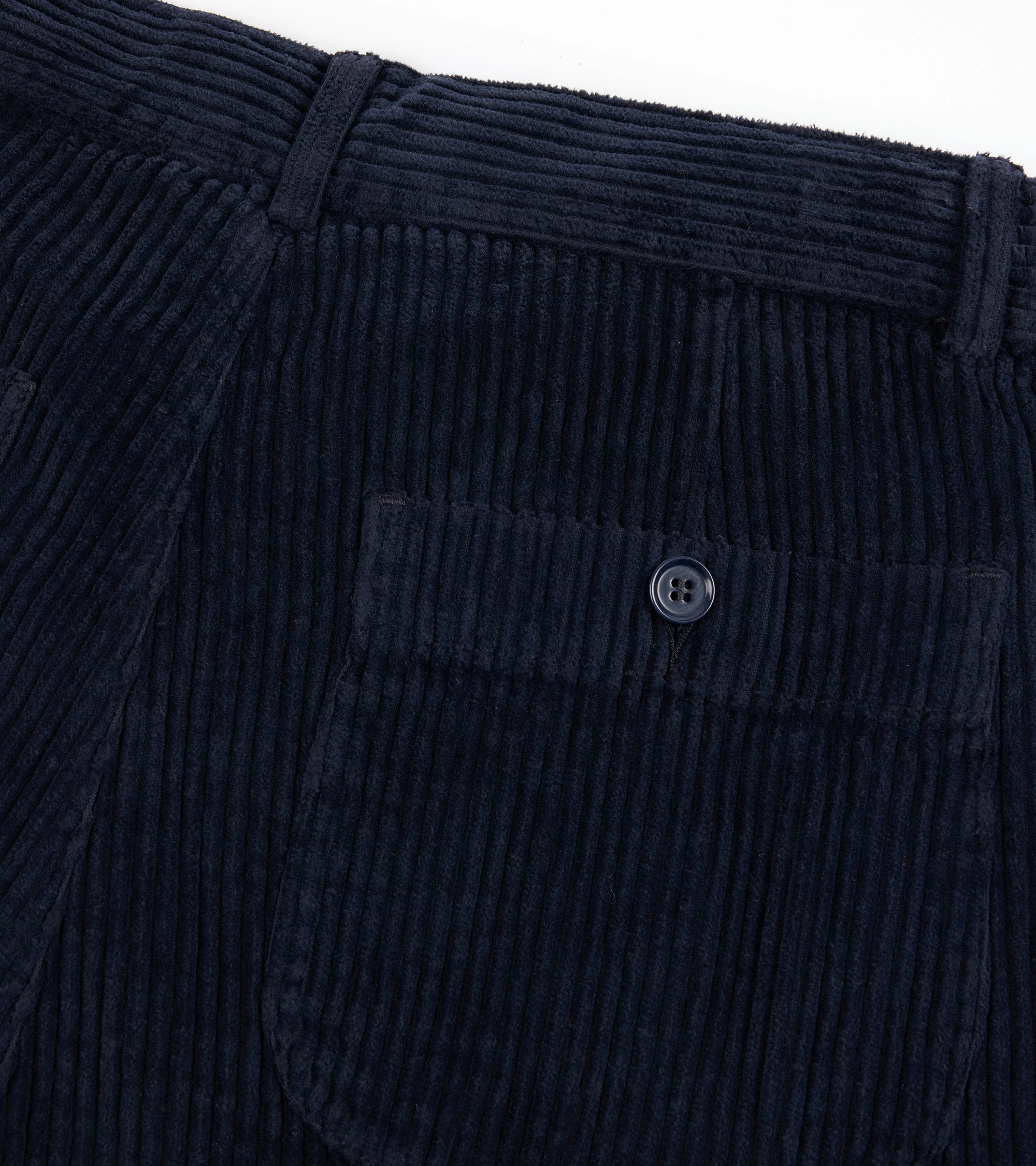 Comfy Material Weekend Ready East Harbour Surplus Oxnard Wide Cotton Cord Easy Trousers: Navy