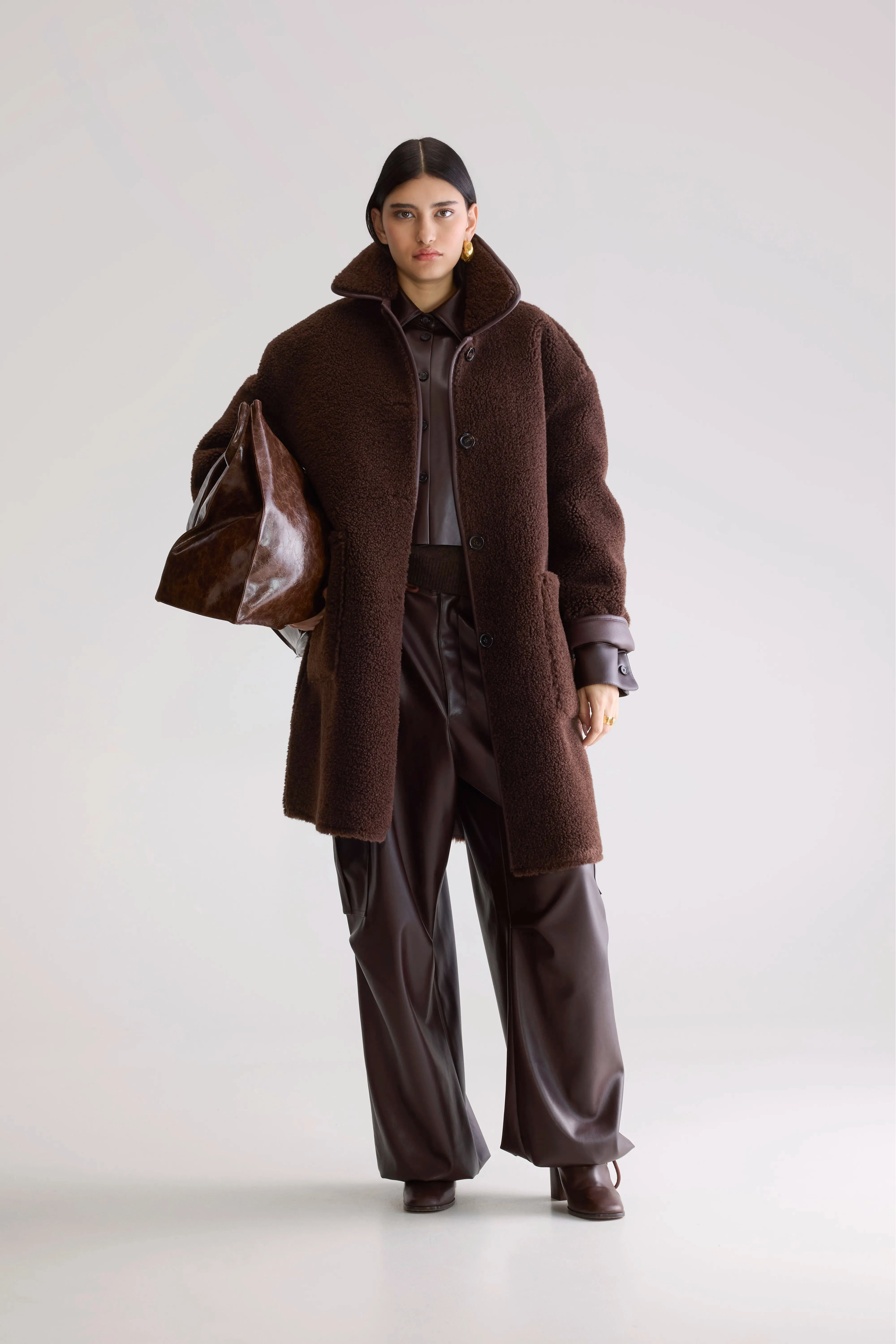 Anti Static Lining Thermo Regulating Easton long coat (252 / W / DARK ROAST)