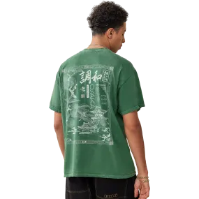 Men's Green Osaka Tee Stretchy Fit warm weather