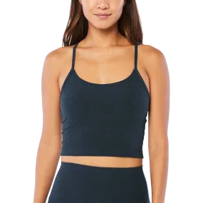 contrast Women's Spacedye Slim Racerback Cropped Tank