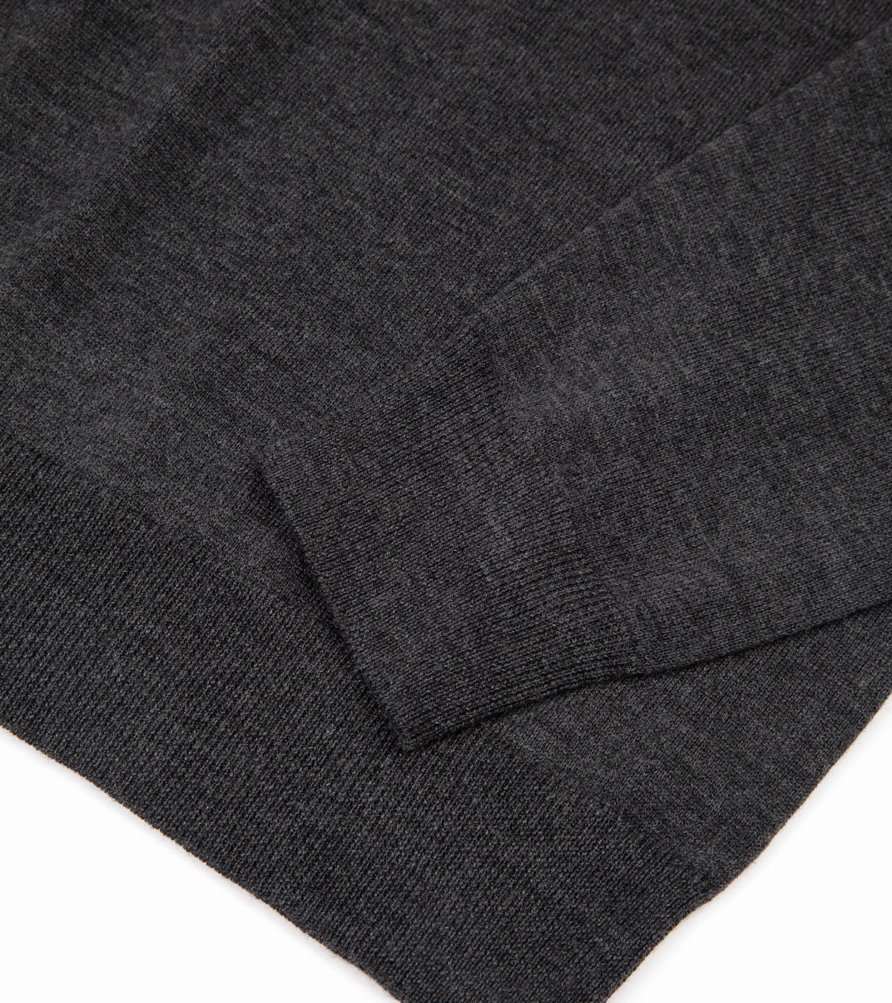 Dimensional Stability GarmentDyed Finish Trunk Trebeck Merino Half Zip Sweater: Charcoal