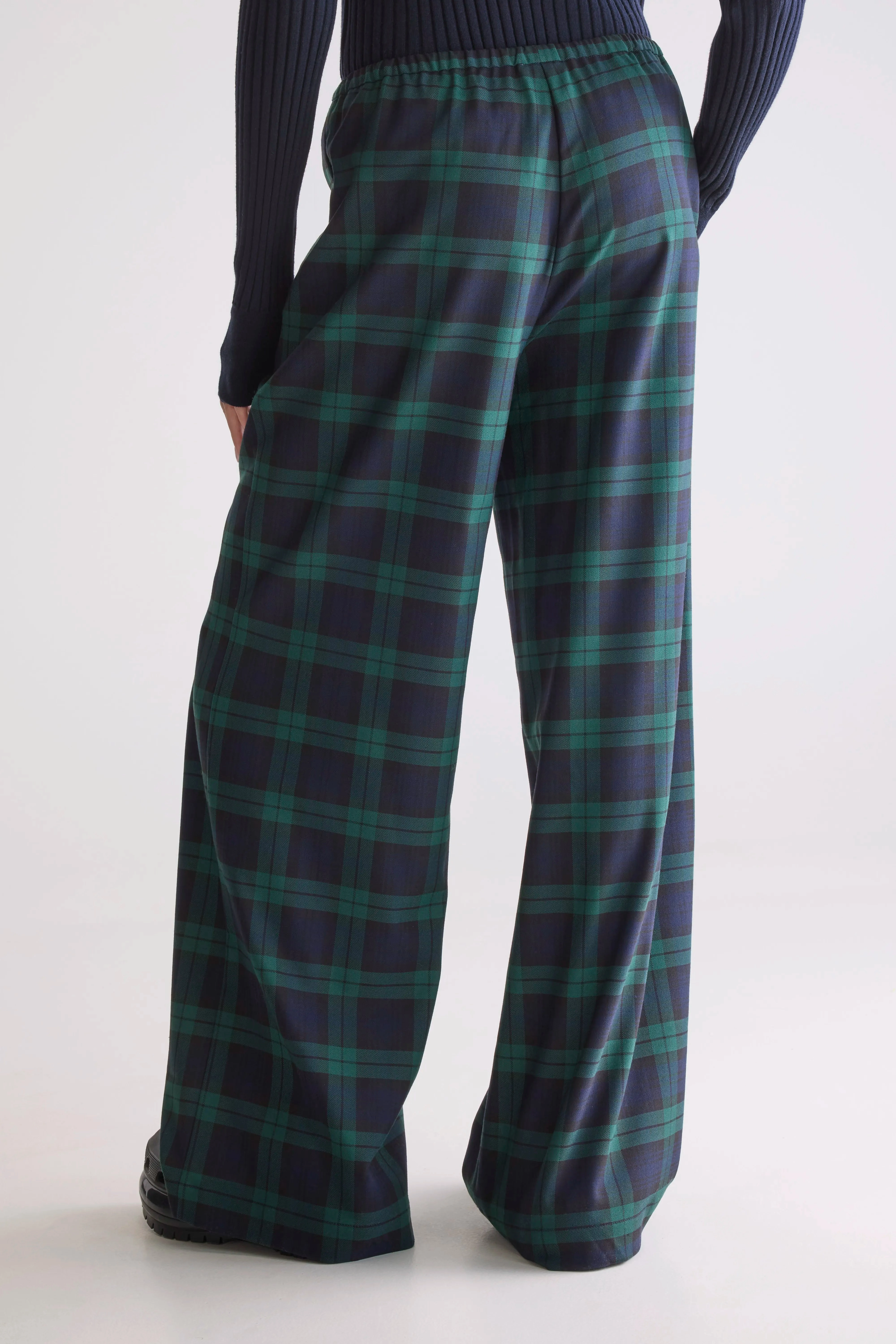 Relaxed Wearable Sleepy relaxed trousers (252 / W / CHECK A)