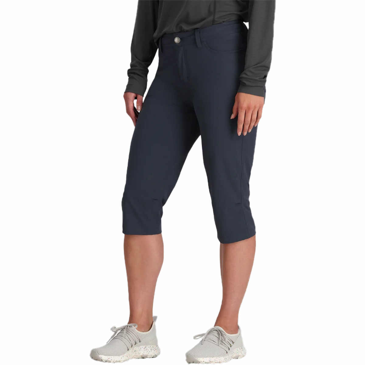 Stretchable Waist NonIrritatingStitching Women's Ferrosi Capris