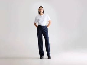 Tilla tailored trousers (252 / W / STRIPE A) Chic Fit Functional Wear
