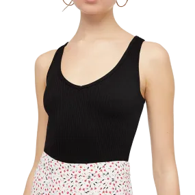 Odor Control Finish spandex blend Women's Solid Rib Brami