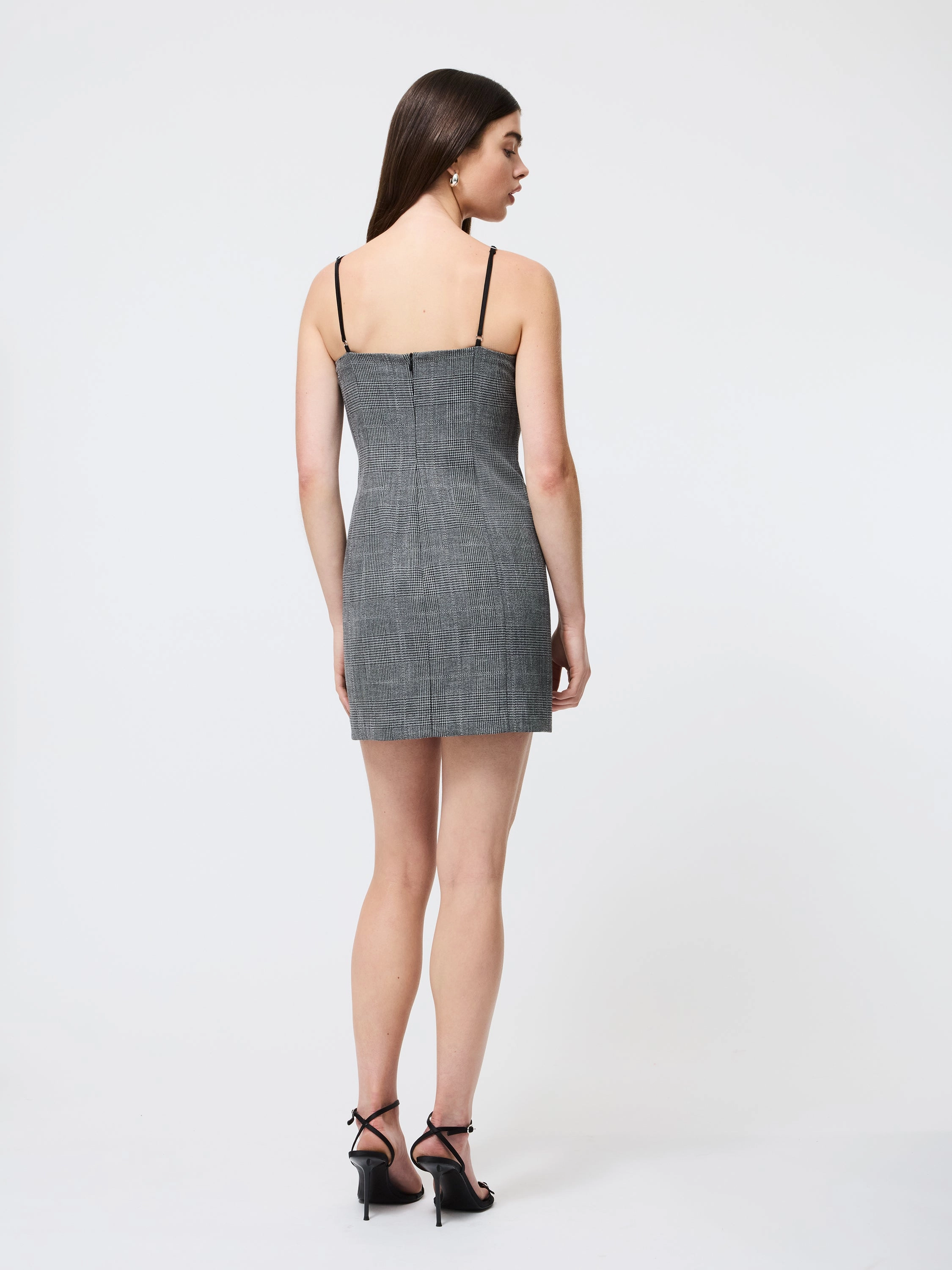 Flow Line photo look Owen Plaid Peekaboo Mini Dress