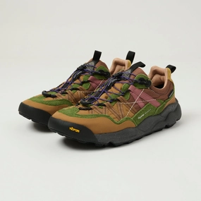 Velcro Strap Prairie Run Flower Mountain Iwano 2 Man 'Suede/Nylon Sneaker - Taupe/Kaky/Rust