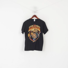 Gildan Men M Shirt Black Cotton The Answer Graphic Music Band 2015 Top Cozy and Light Soft Wearable