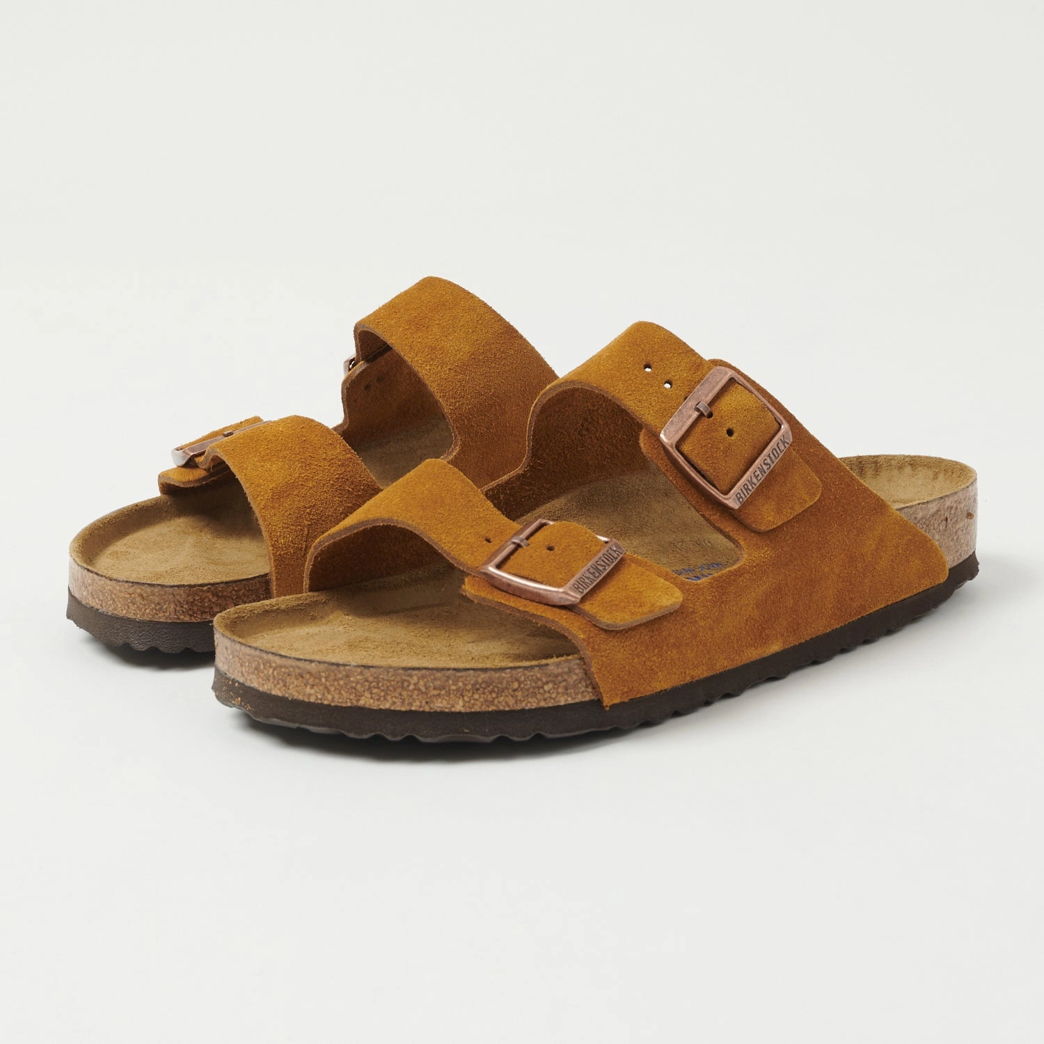Birkenstock Arizona Suede Leather Sandal - Mink Anti Slip Outsole Air Circulation