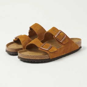 Birkenstock Arizona Suede Leather Sandal - Mink Car Ride
