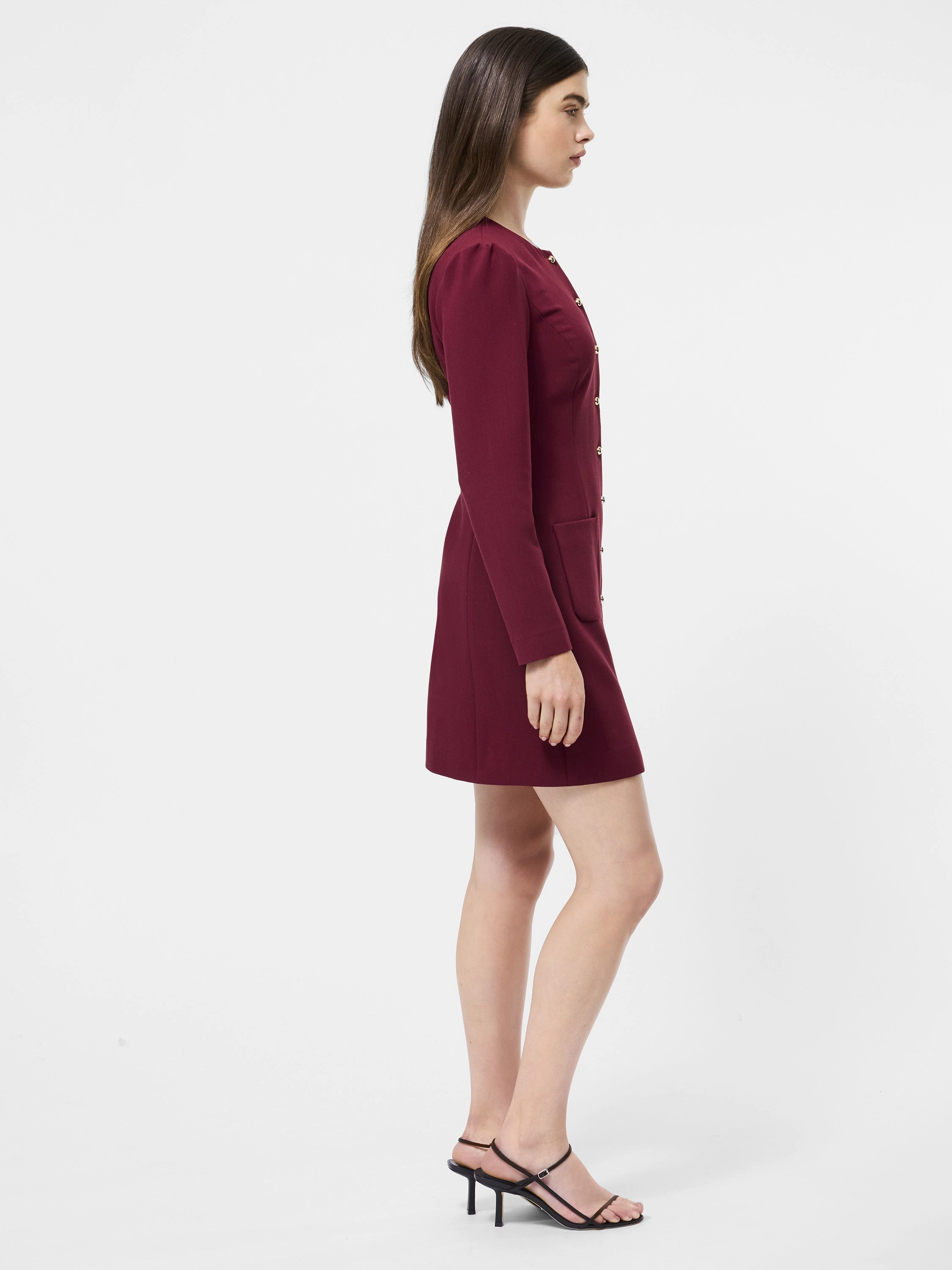 Mood Edge Elegant Piece Celie Button Through Dress