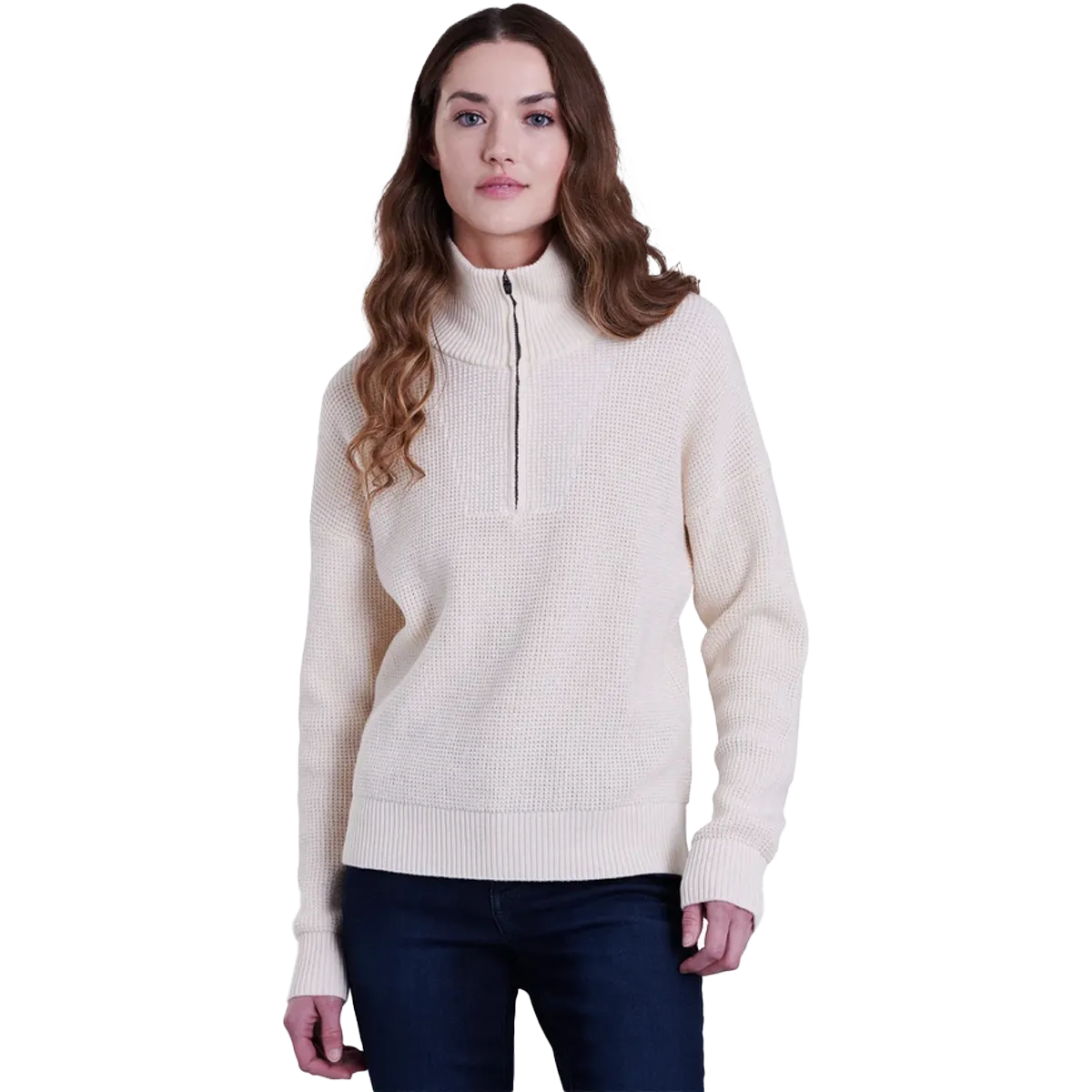 Women's Norda 1/4 Zip Sweater anti wrinkling