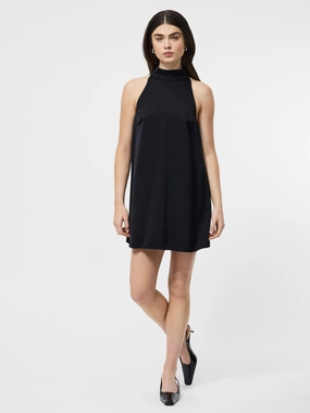 Ennis Satin Babydoll Dress Belt Waist Cocktail Ready
