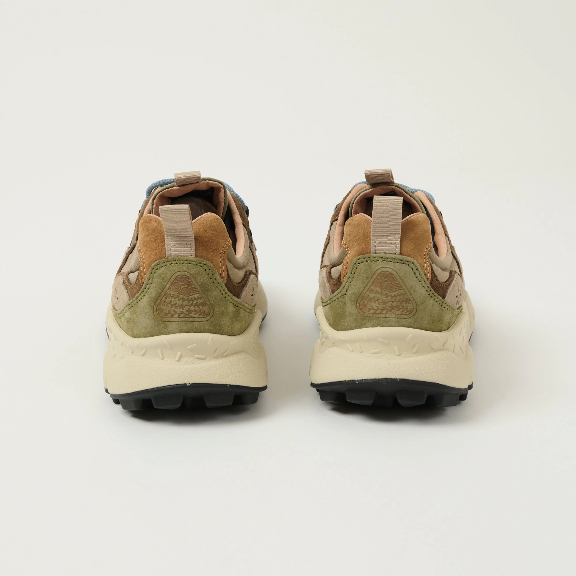 Flower Mountain Yamano 3 Man Suede/Nylon Sneaker - Military/Grey/Light Brown Fast Life