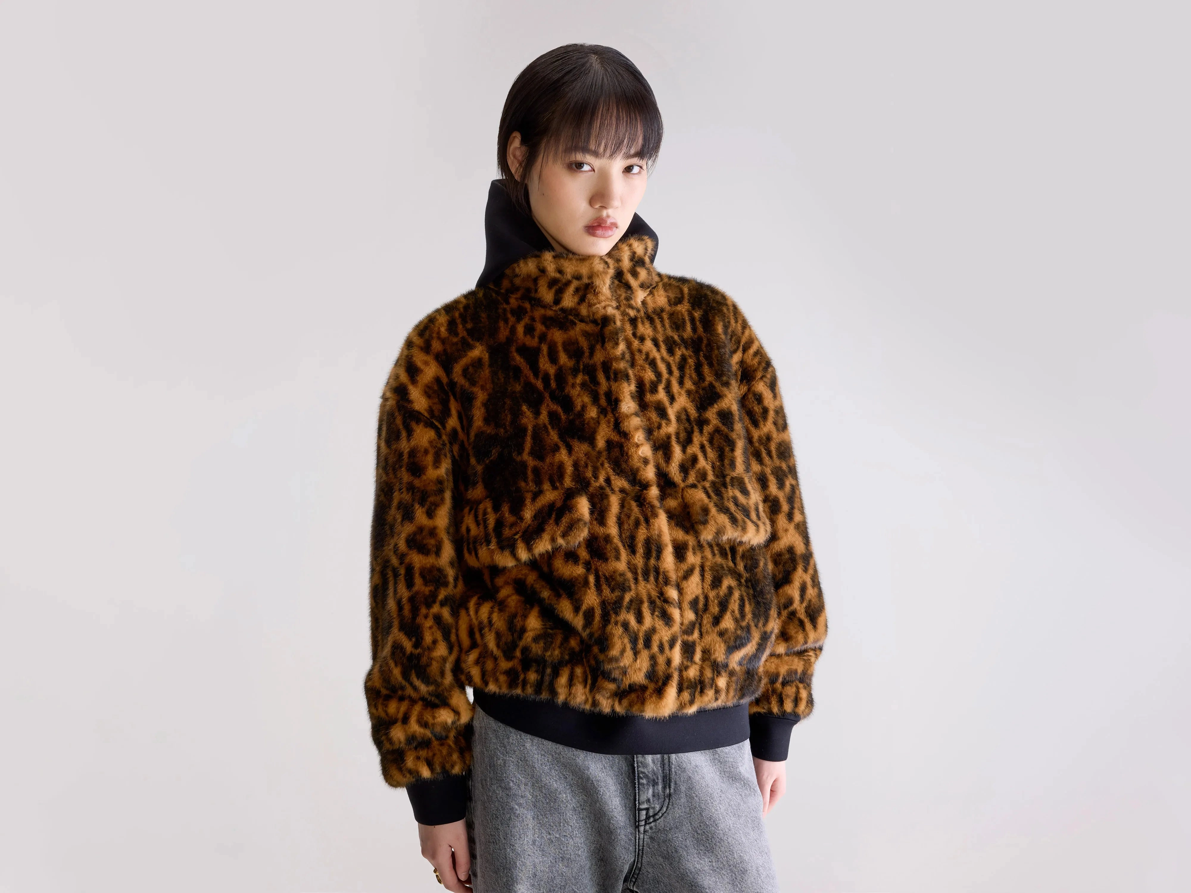 Enora cropped jacket (252 / W / COMBO A) Quilted Pattern RubberizedTrim