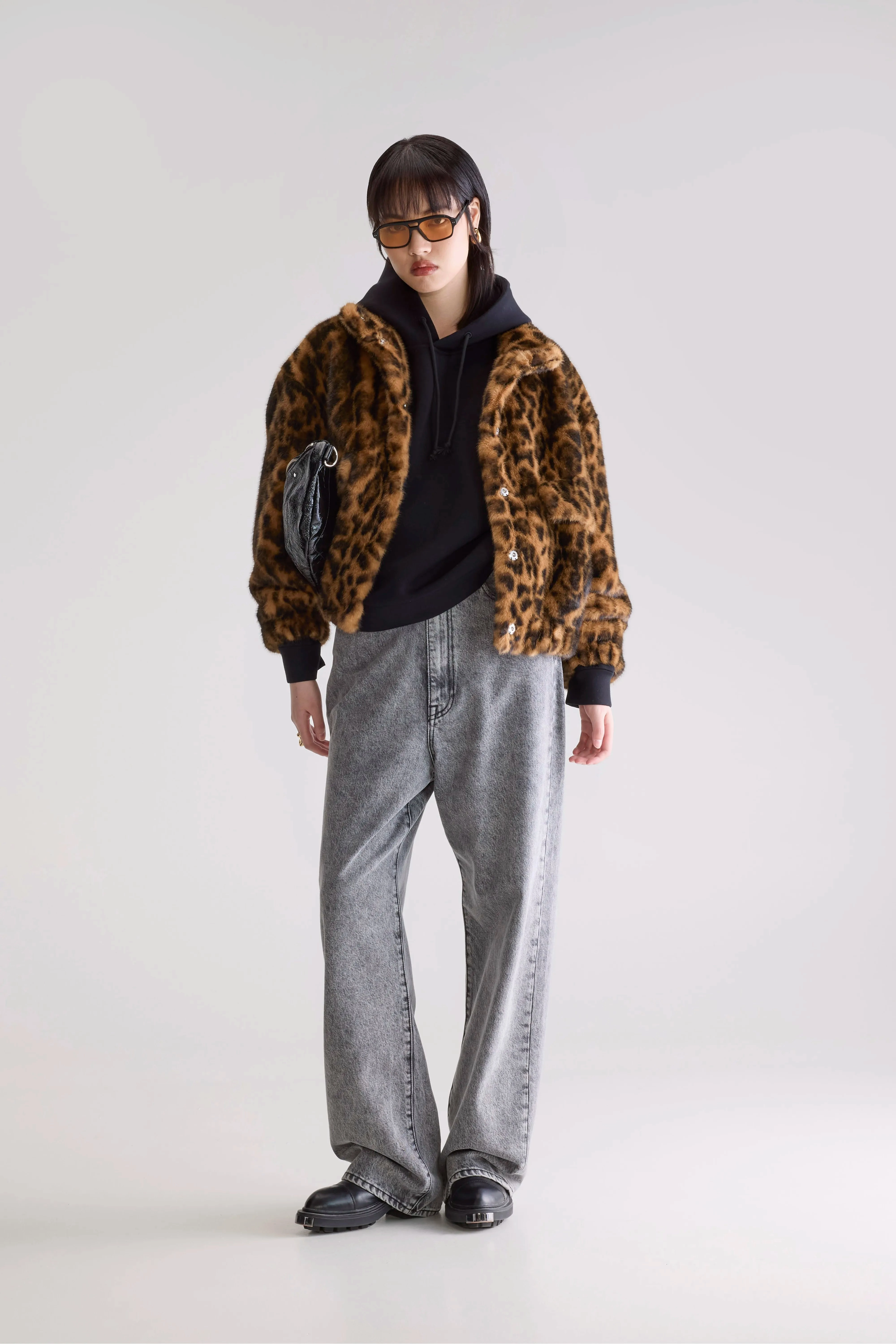 Enora cropped jacket (252 / W / COMBO A) Weatherproof Zipper Seals