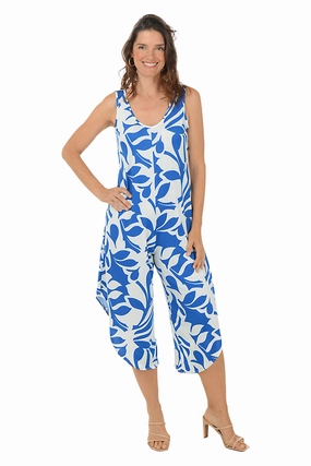 Trendy Everyday Timeless Style Flower Petals Sleeveless Jumpsuit