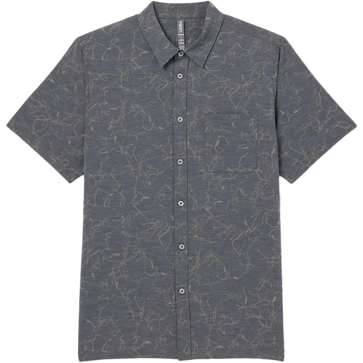 Men's Bridge Short Sleeve Button Down sequined details