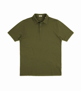 Business Meeting Trunk Moxon Short Sleeve Polo Shirt: Olive