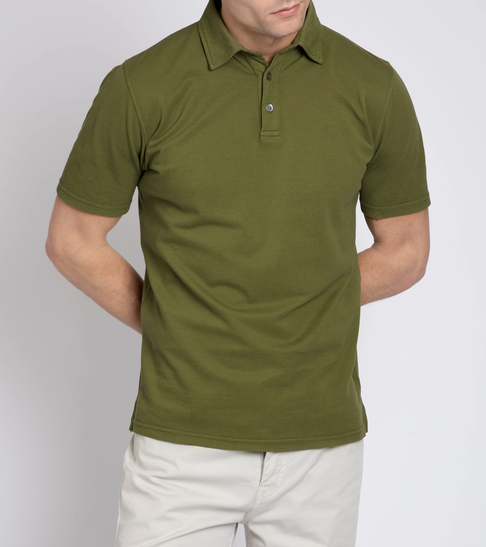 Club Event Trunk Moxon Short Sleeve Polo Shirt: Olive