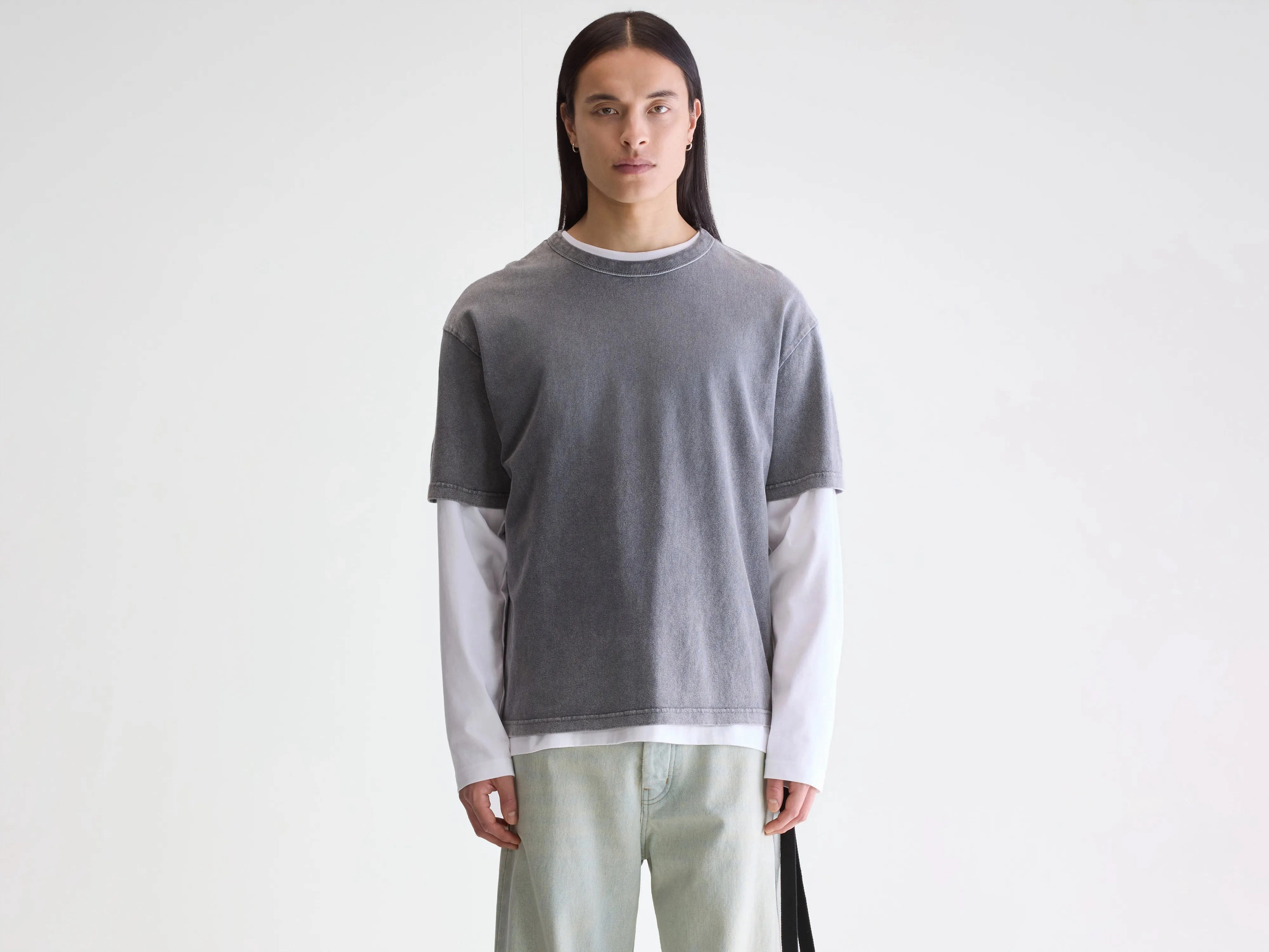 Vouch short-sleeve t-shirt (252 / M / BLACK BLUE) Sustainable Production Certification