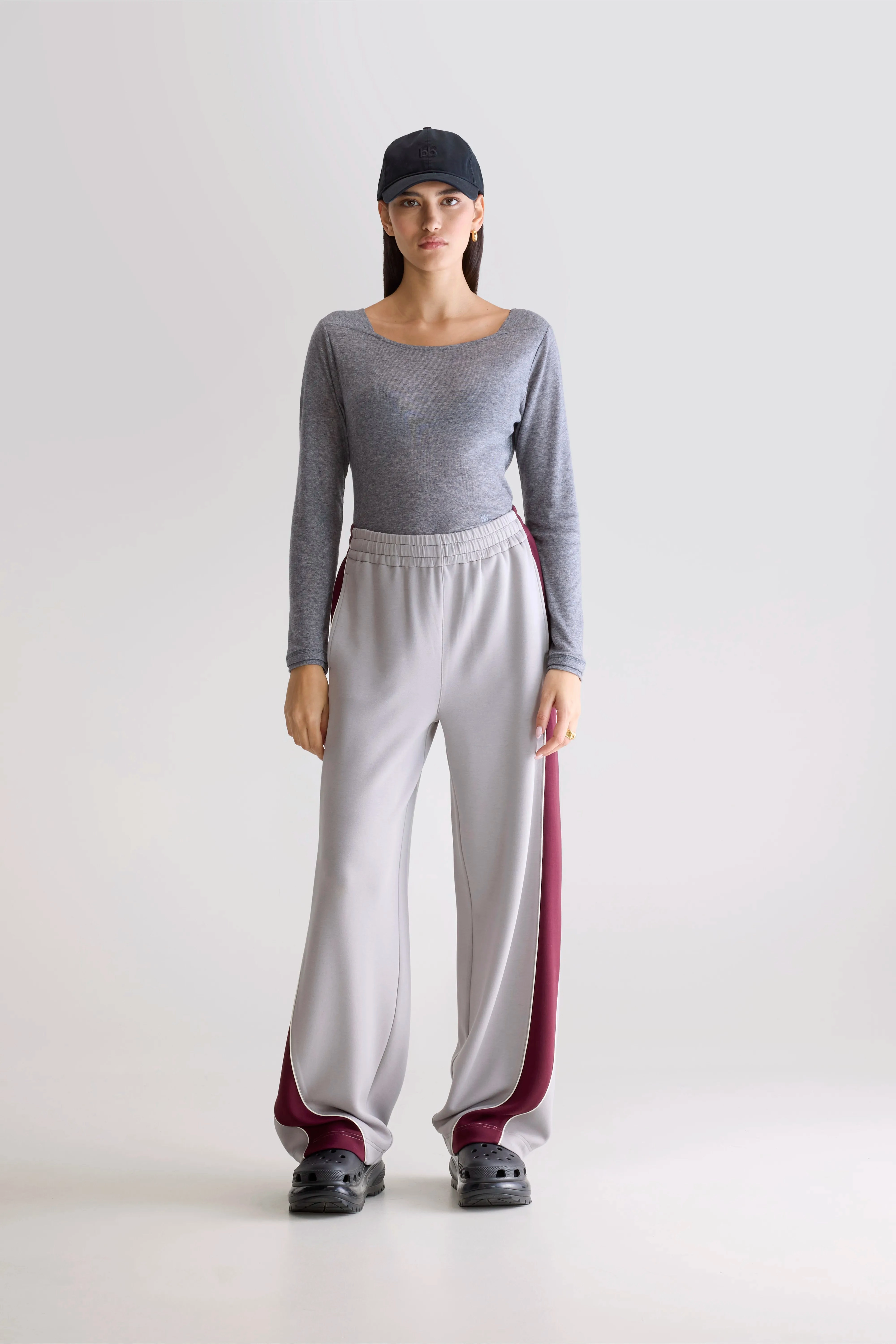 Jelina jogging bottoms (252 / W / COMBO A) Wrinkle Resistant Finish HighRiseWaist