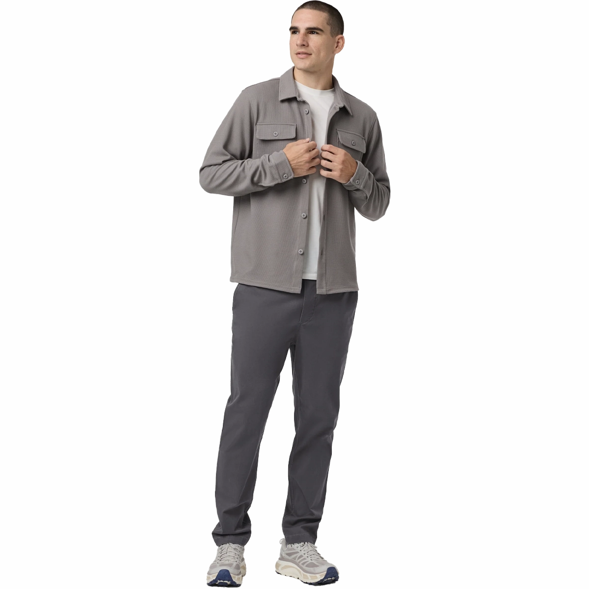 Non Iron Technology Durable Waistband Men's Fletcher Elastic Waist Pant