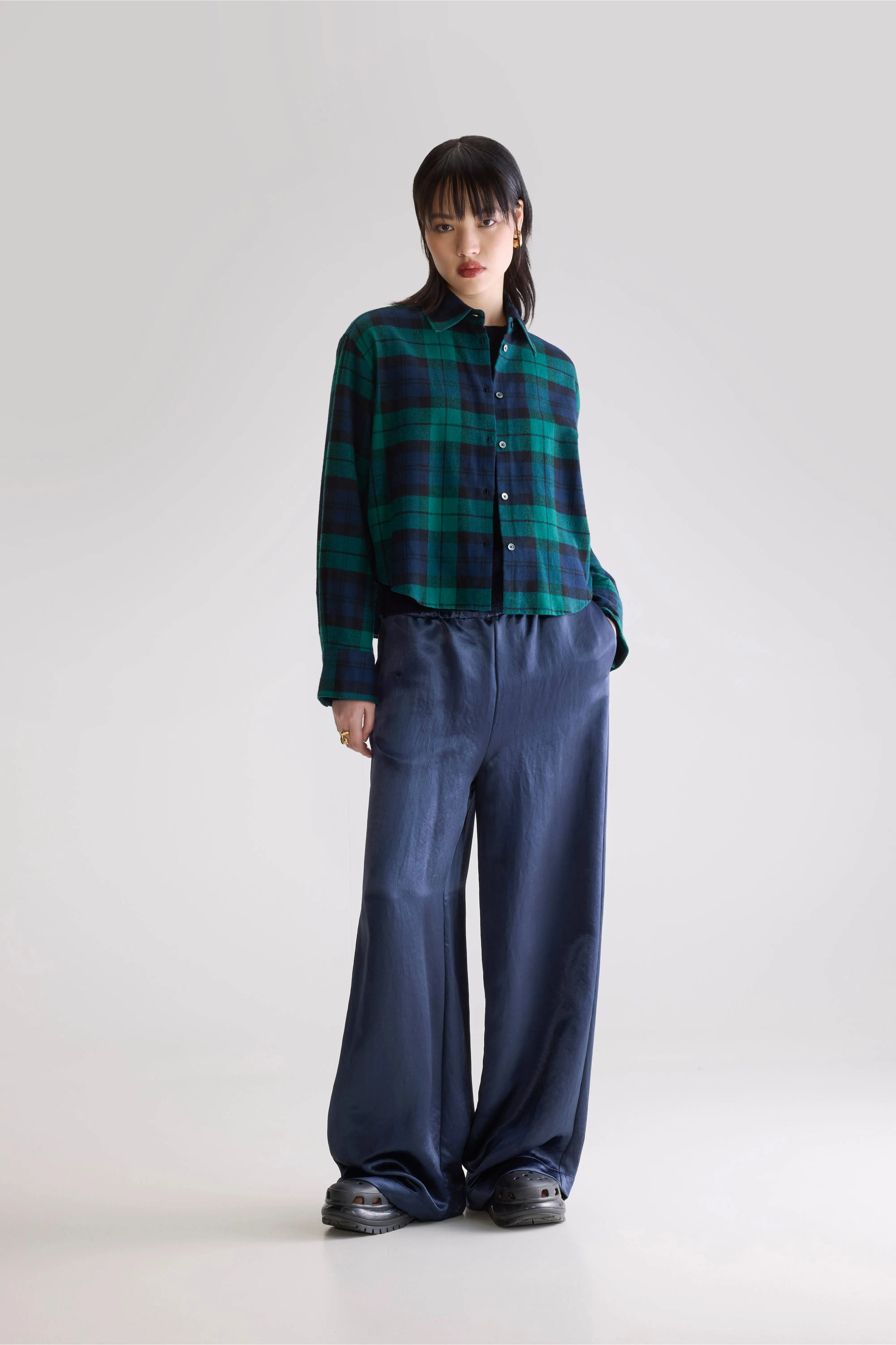 Johan checkered shirt (252 / W / CHECK A) product ombre gradient Chic Design