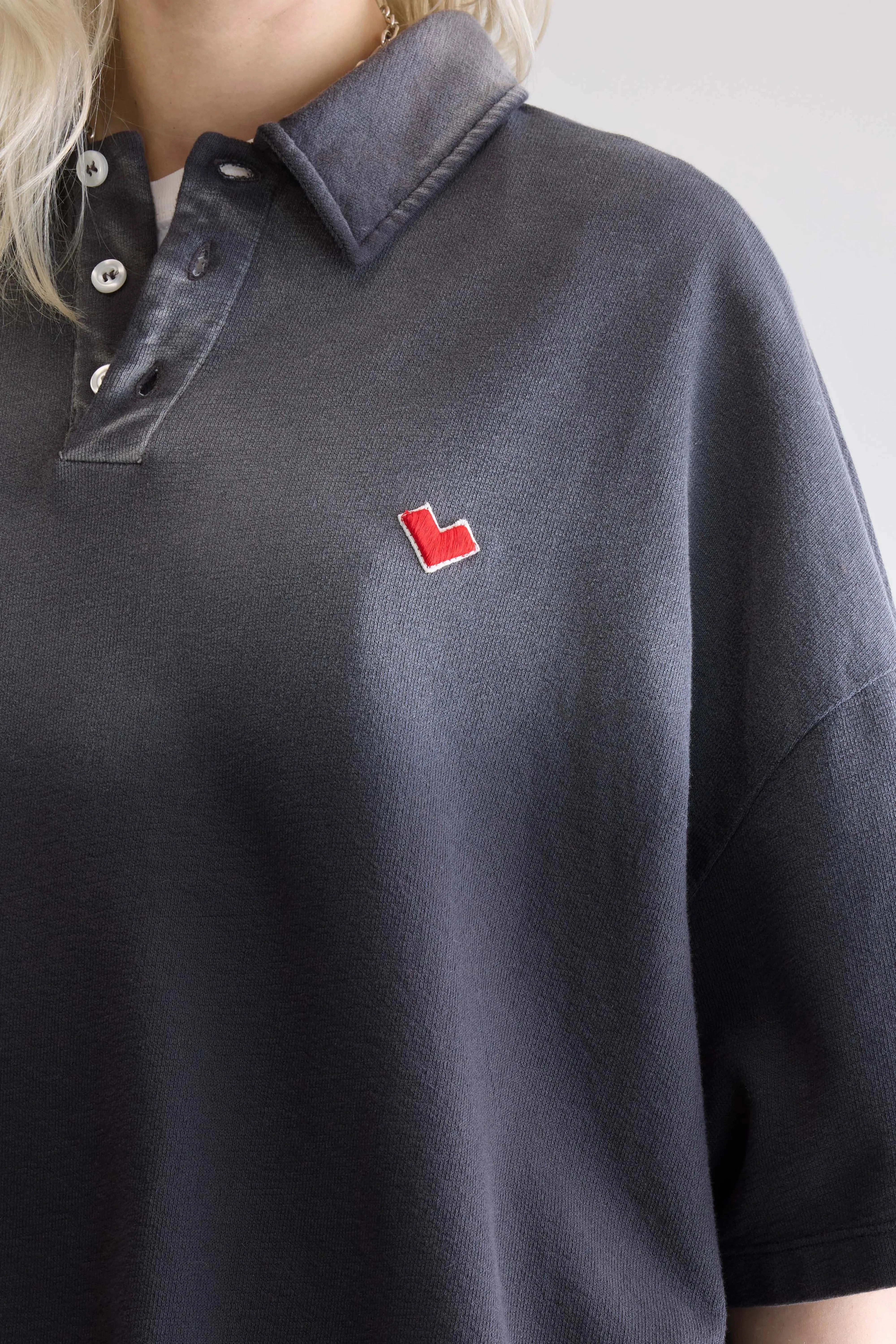 Trendy Comfort Stylish Essentials Foolo short-sleeve polo (252 / W / BLACK BLUE)