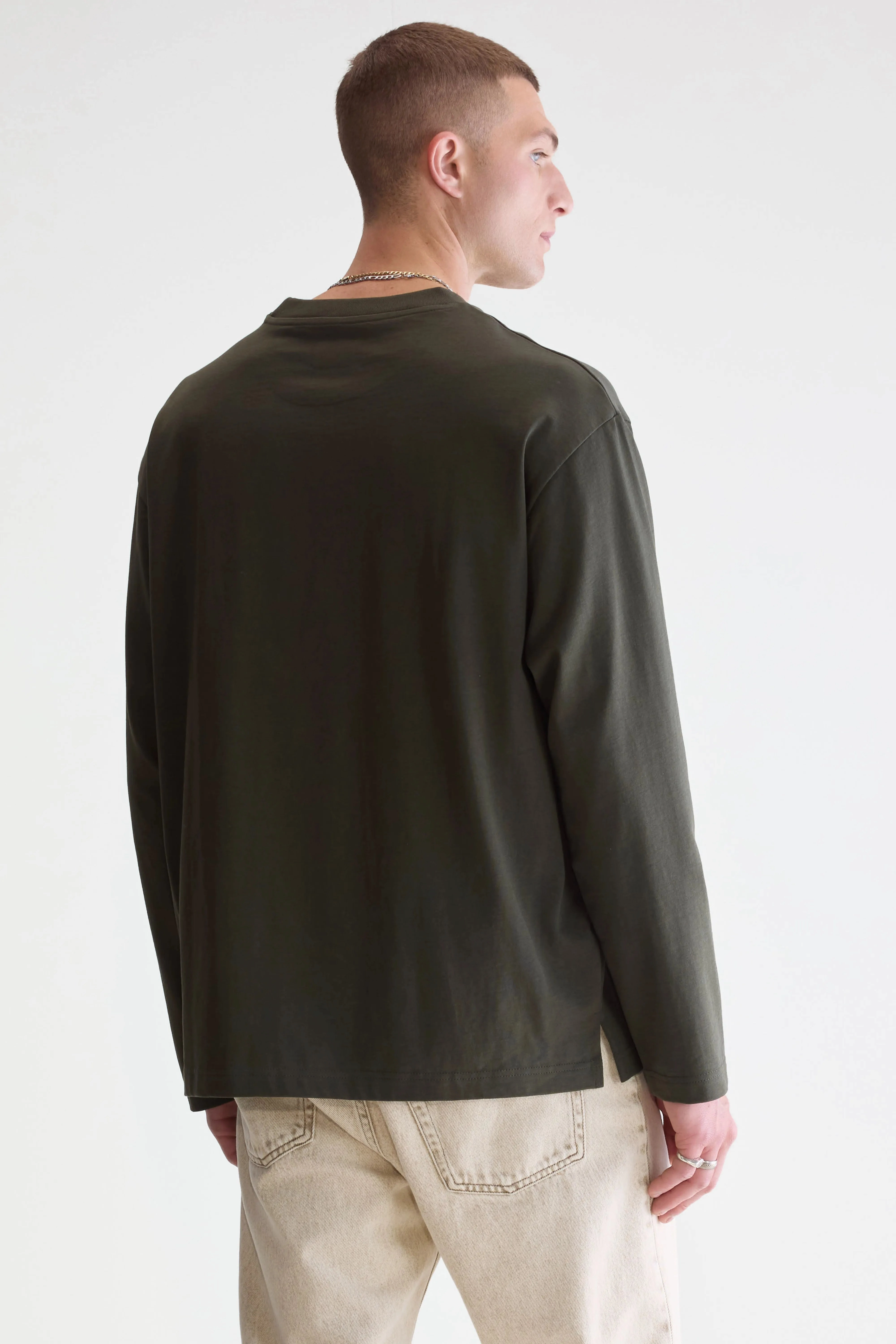 Vlugi long-sleeve t-shirt (252 / M / DARK OLIVE) Polished Look