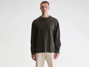 Vlugi long-sleeve t-shirt (252 / M / DARK OLIVE) Cozy Style Comfortable Stretch